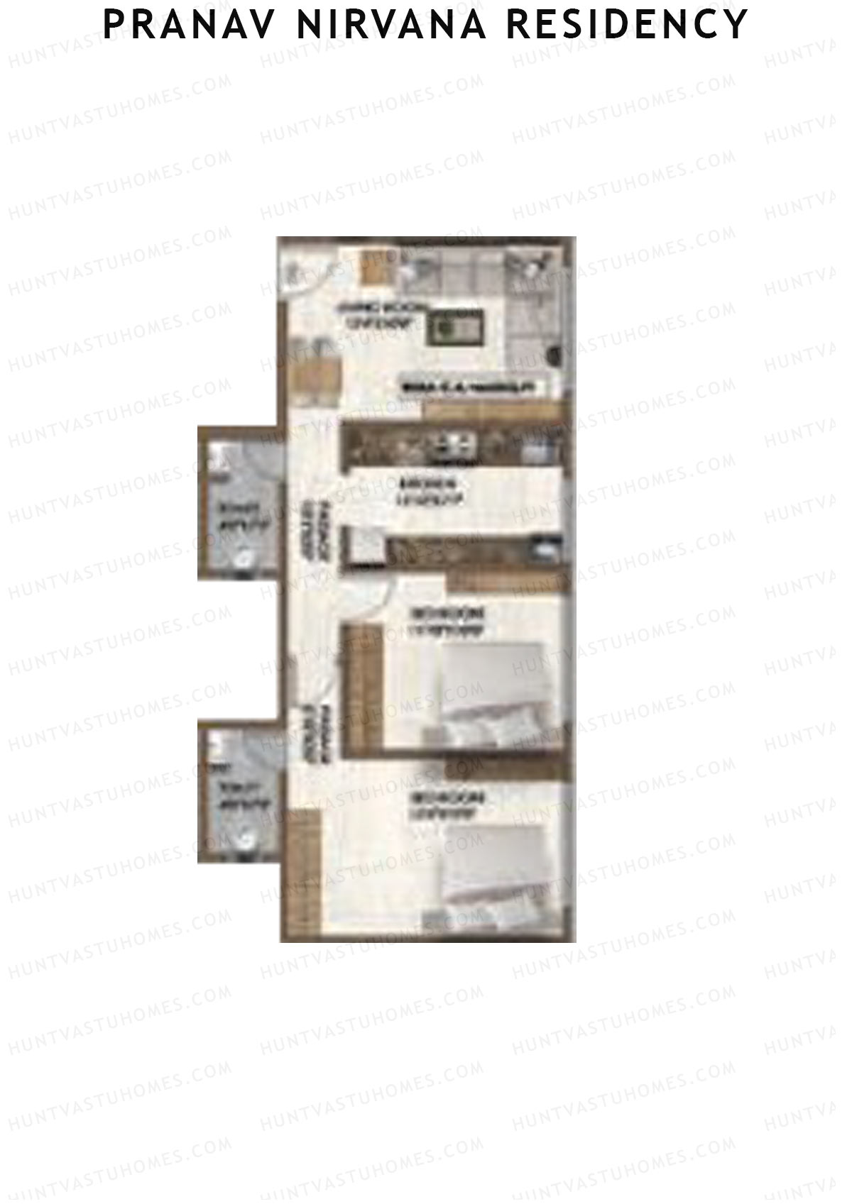 Pranav Nirvana Residency Tower 1 Unit 5 Floor Plan