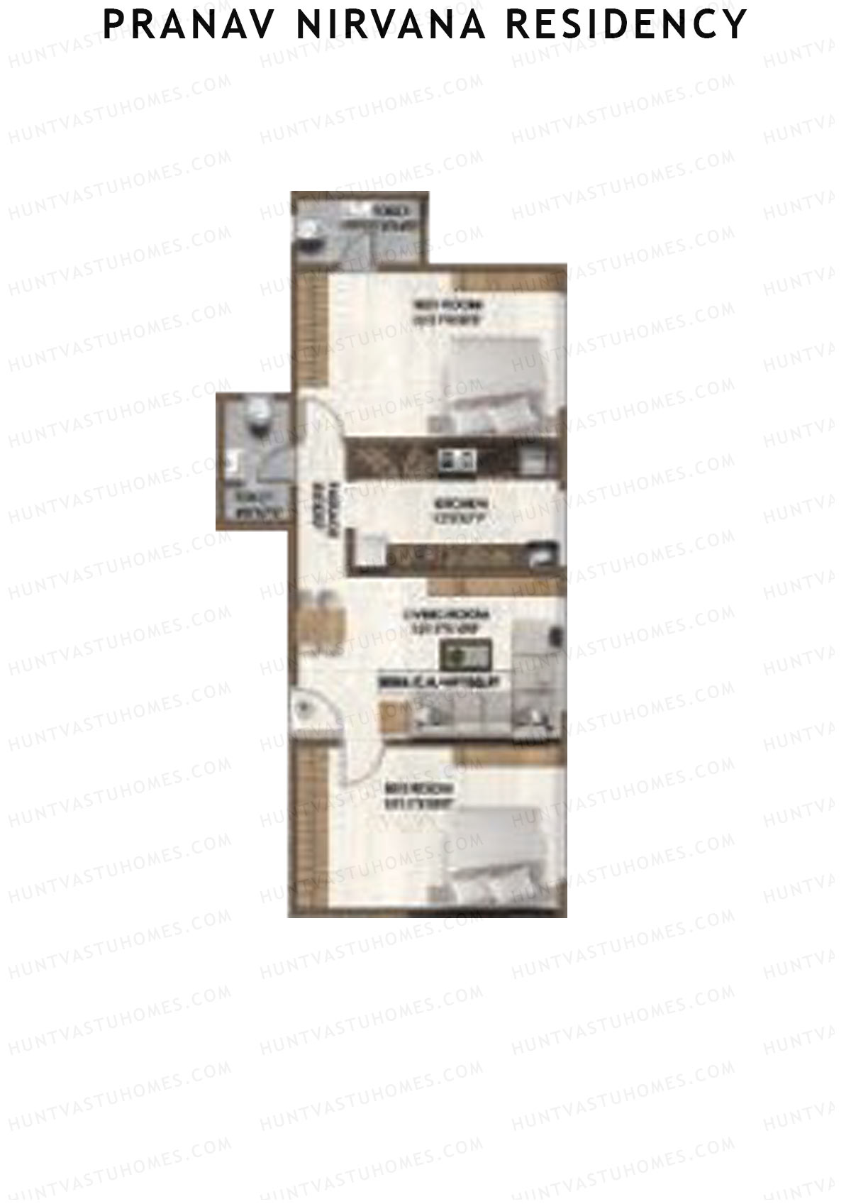 Pranav Nirvana Residency Tower 1 Unit 6 Floor Plan