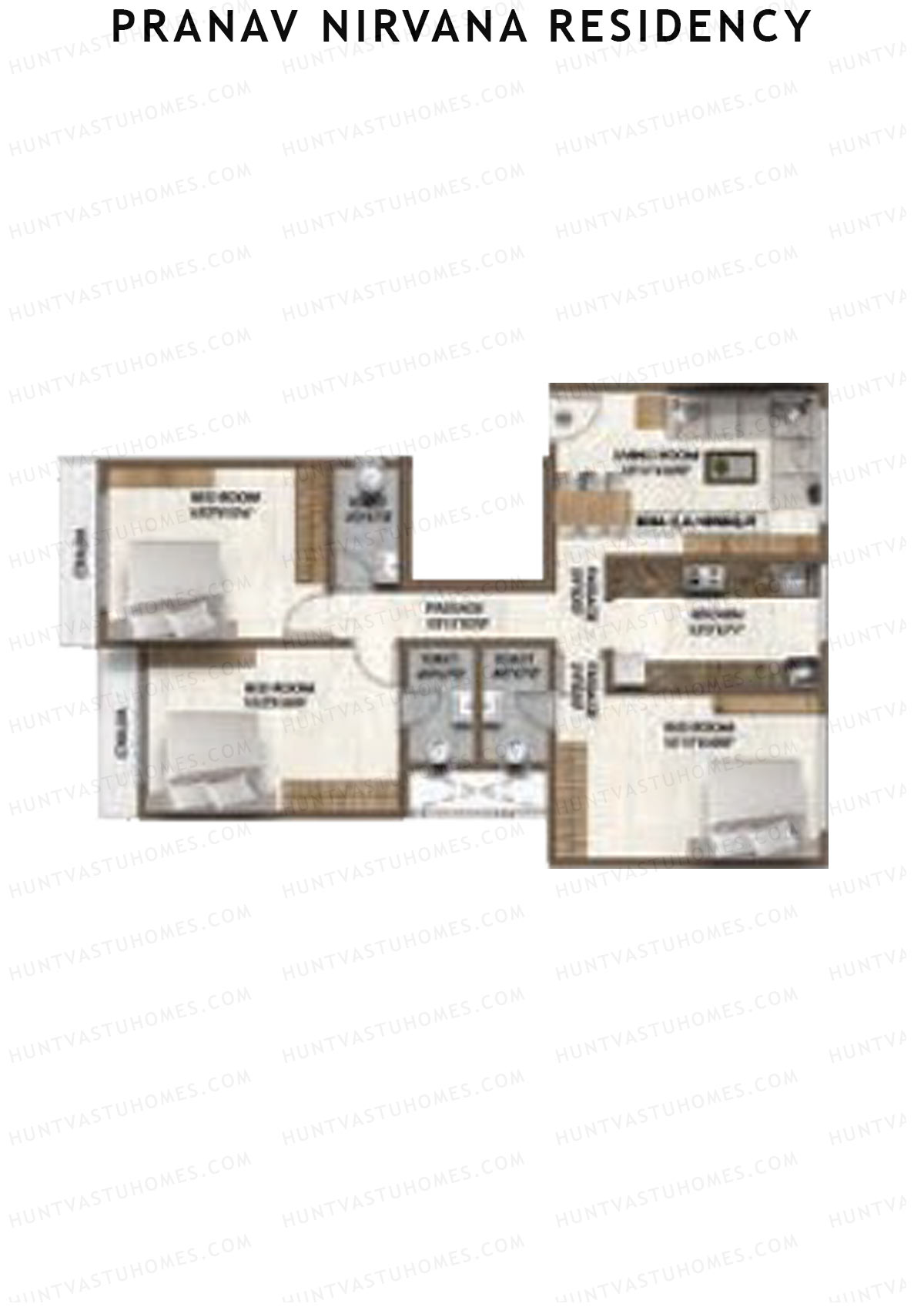 Pranav Nirvana Residency Tower 1 Unit 7 Floor Plan