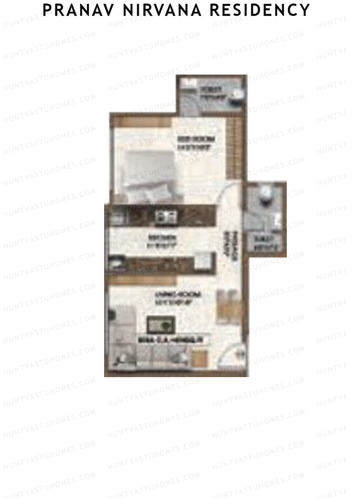 Pranav Nirvana Residency Tower 1 Unit 8 Floor Plan