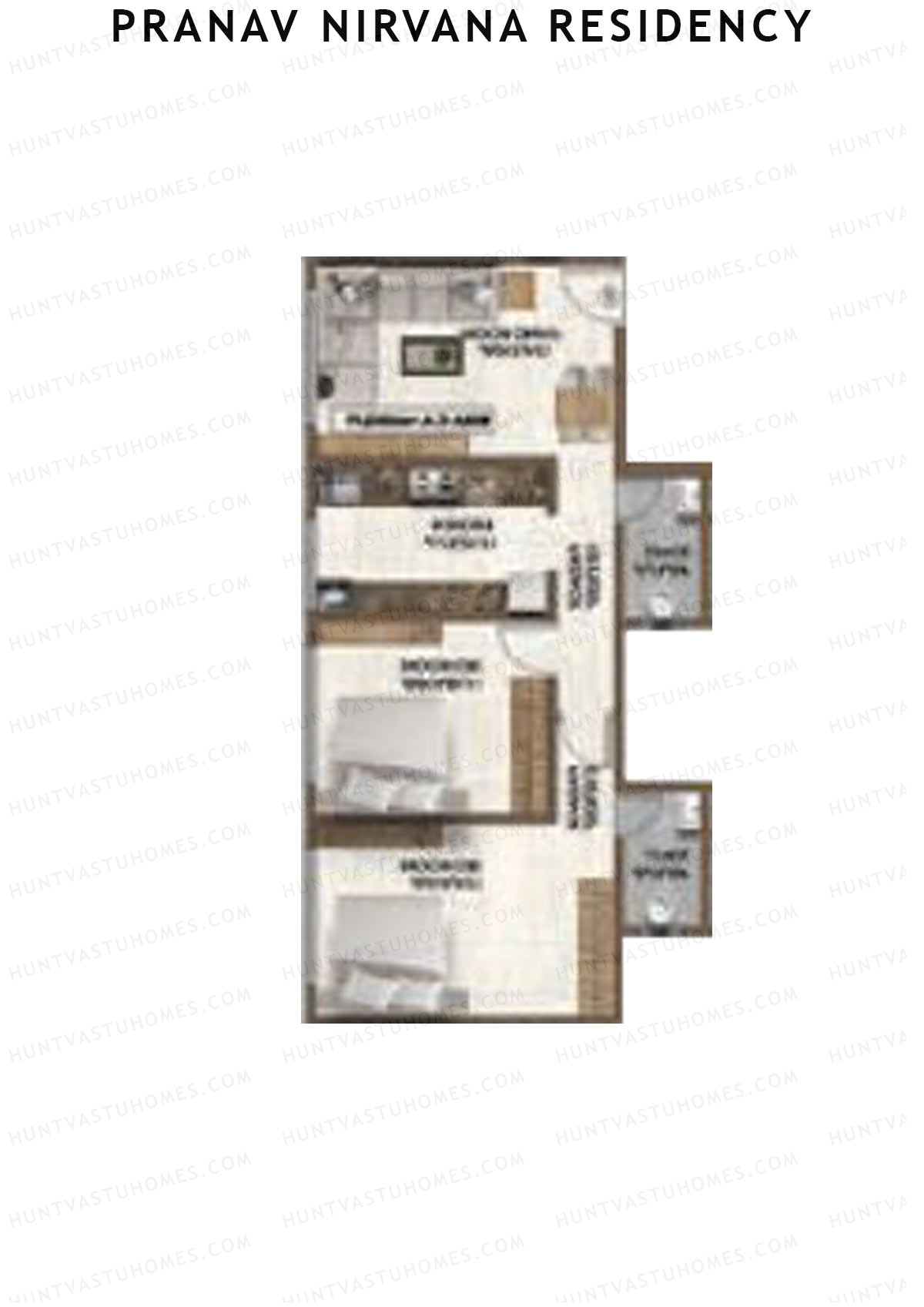 Pranav Nirvana Residency Tower 1 Unit 9 Floor Plan
