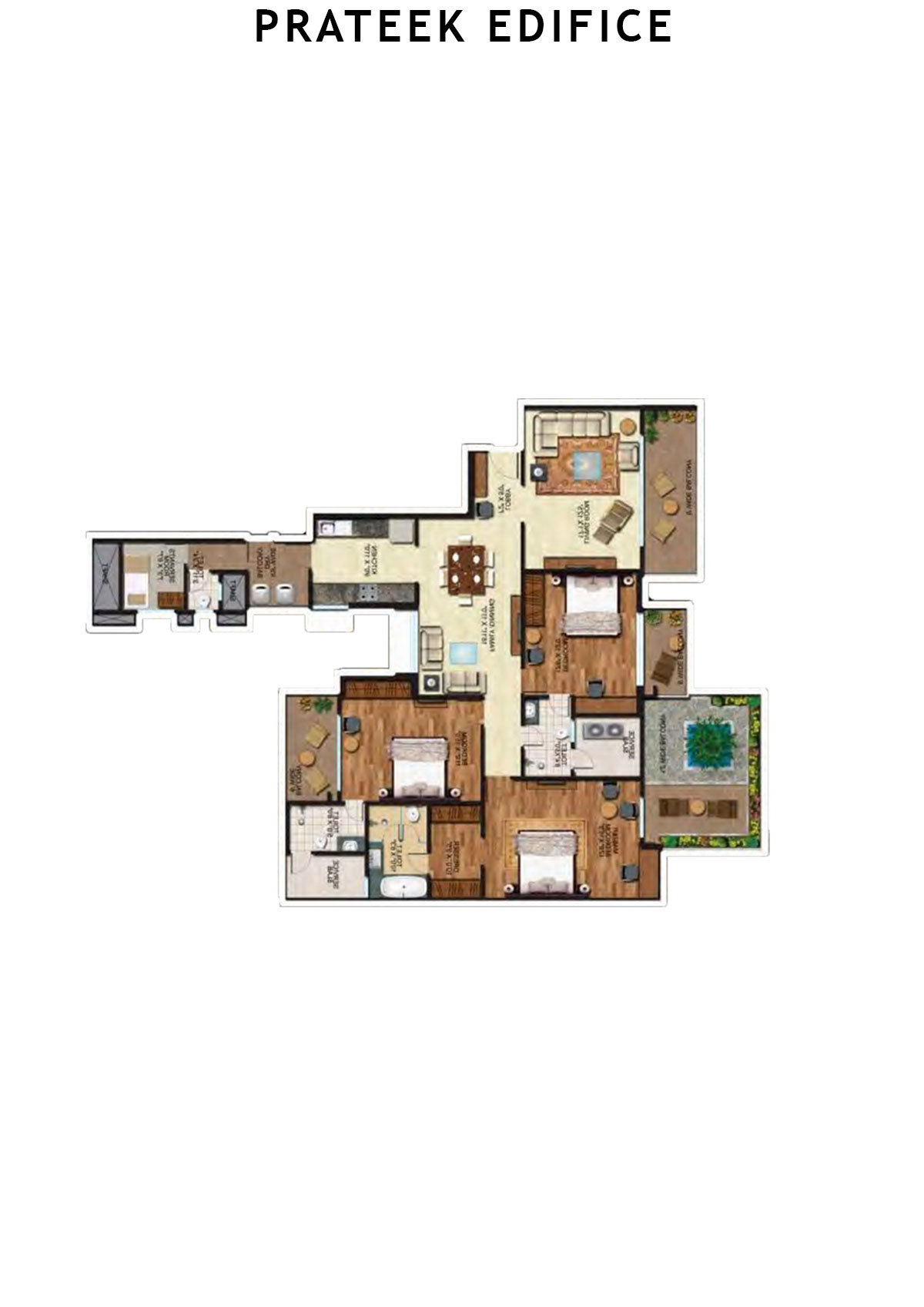 Prateek Edifice Tower A Unit 1 Floor Plan