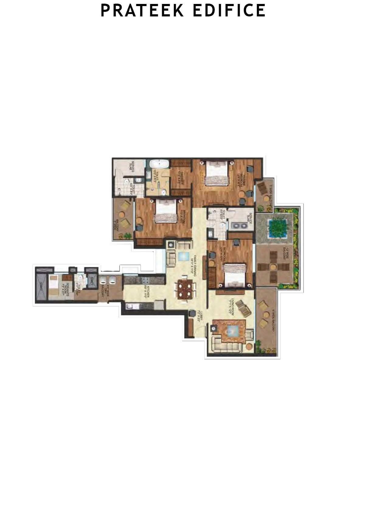 Prateek Edifice Tower C Unit 6 Floor Plan