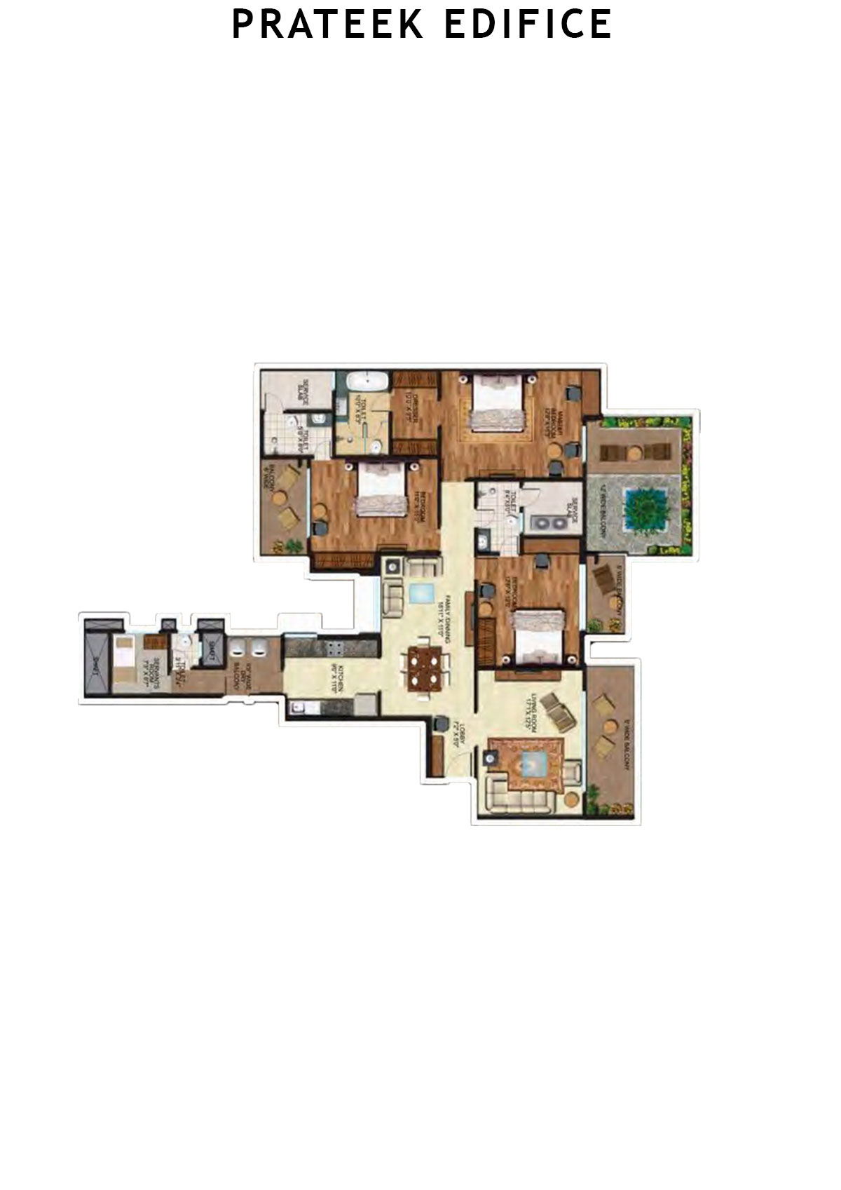 Prateek Edifice Tower C Unit 6 Floor Plan