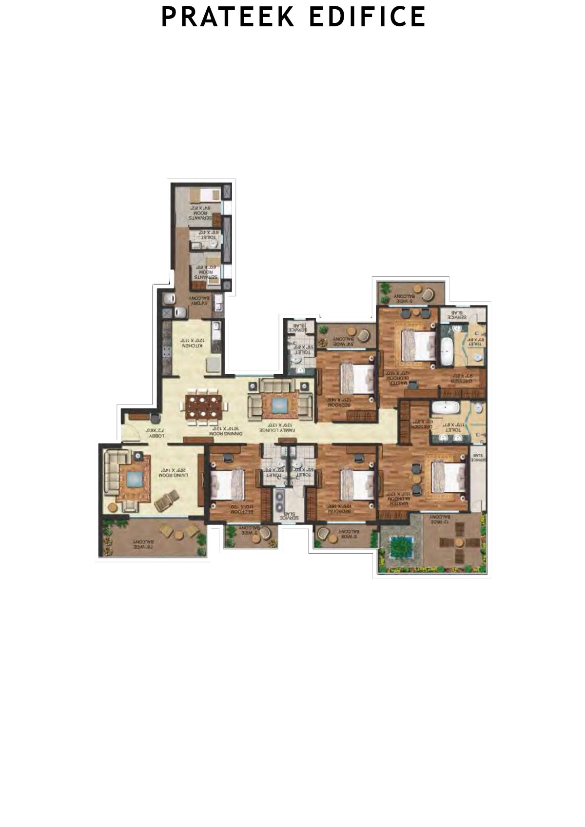 Prateek Edifice Tower E Unit 10 Floor Plan
