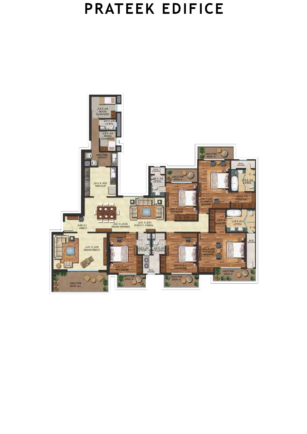 Prateek Edifice Tower E Unit 10 Floor Plan