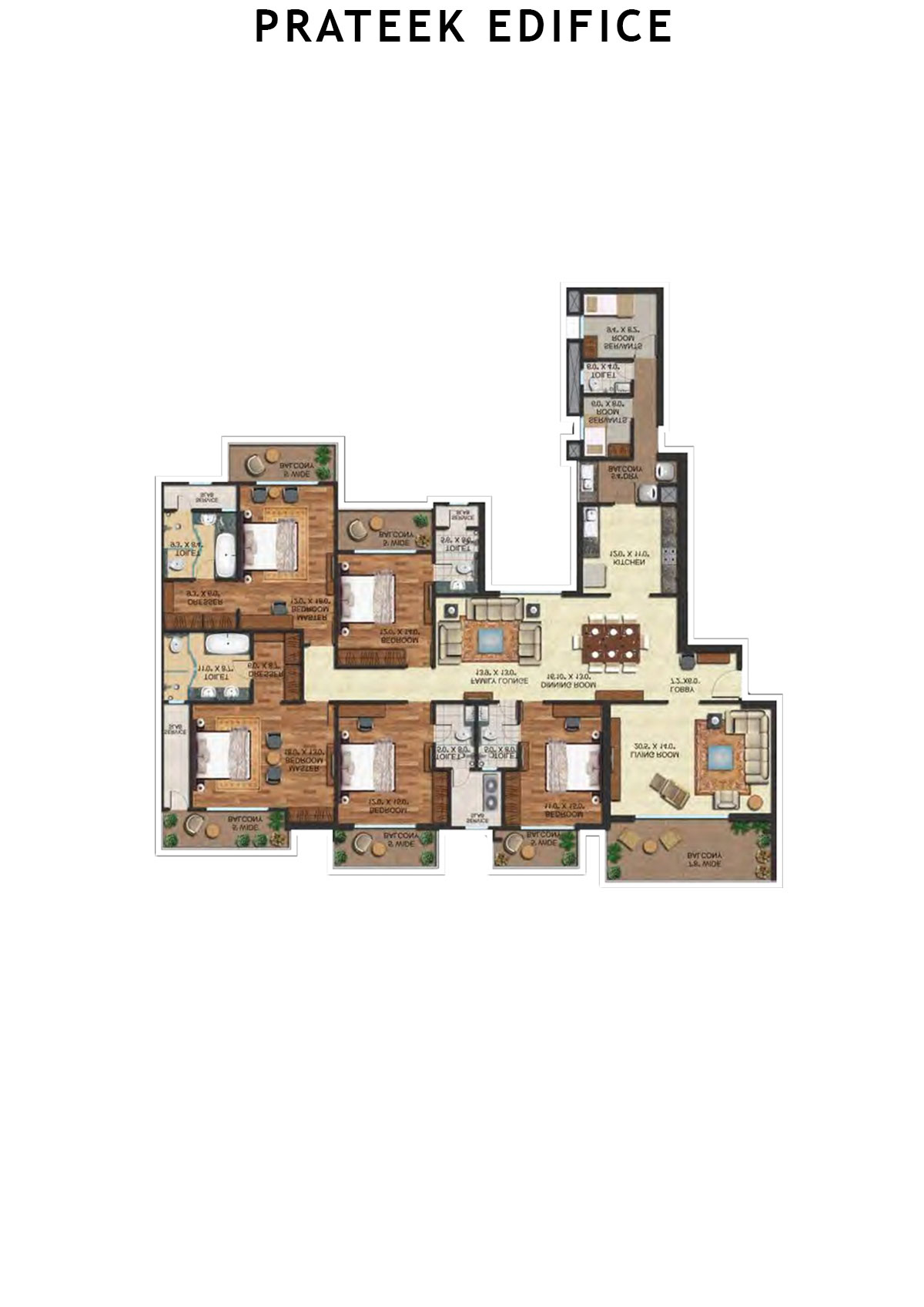 Prateek Edifice Tower E Unit 9 Floor Plan