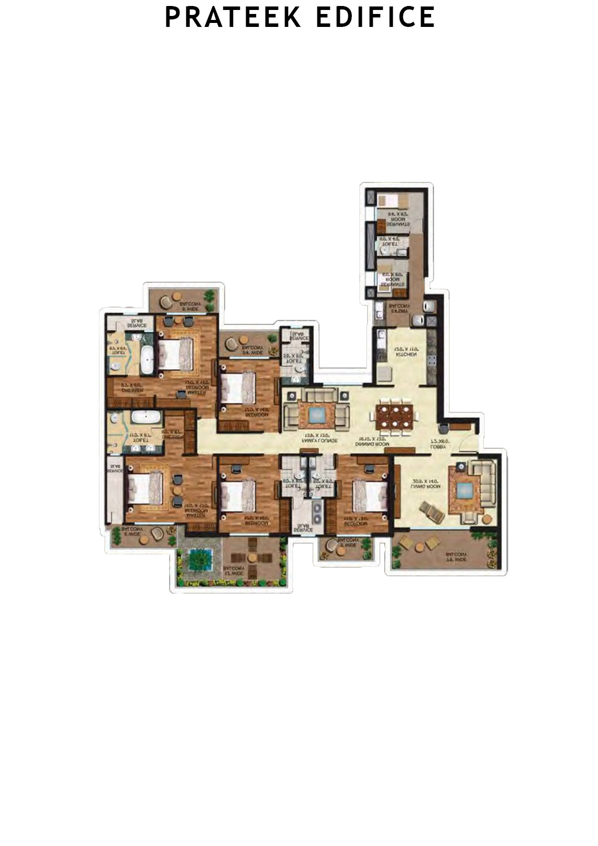 Prateek Edifice Tower E Unit 9 Floor Plan