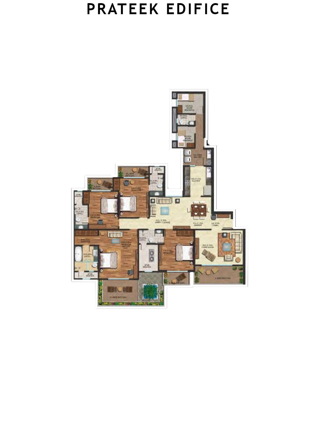 Prateek Edifice Tower F Unit 11 Floor Plan