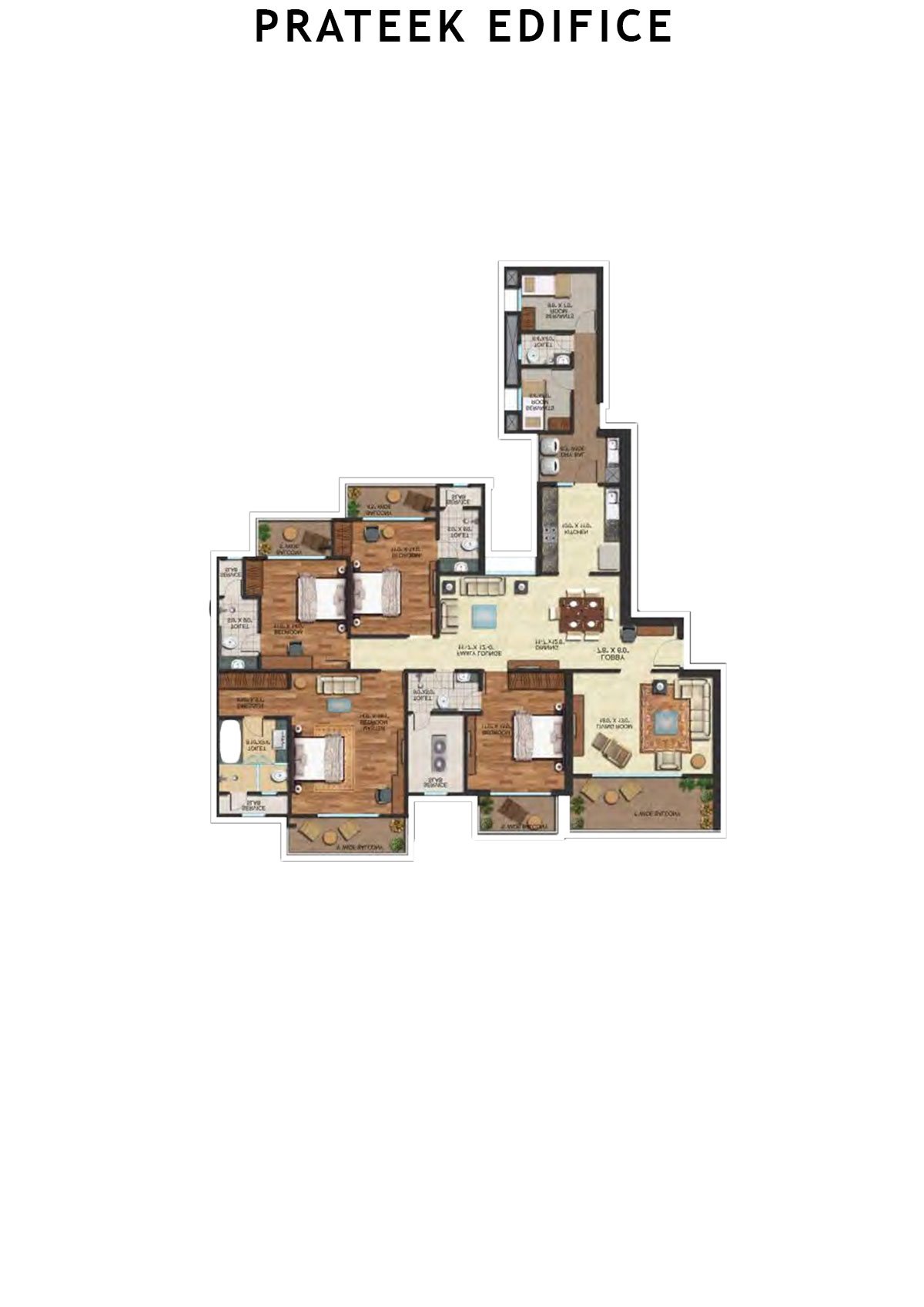 Prateek Edifice Tower F Unit 11 Floor Plan