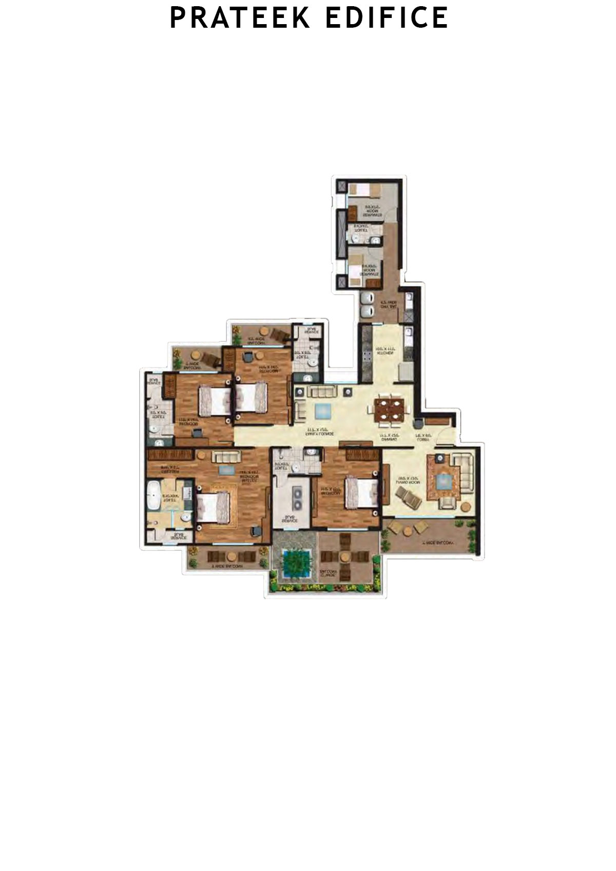 Prateek Edifice Tower F Unit 11 Floor Plan
