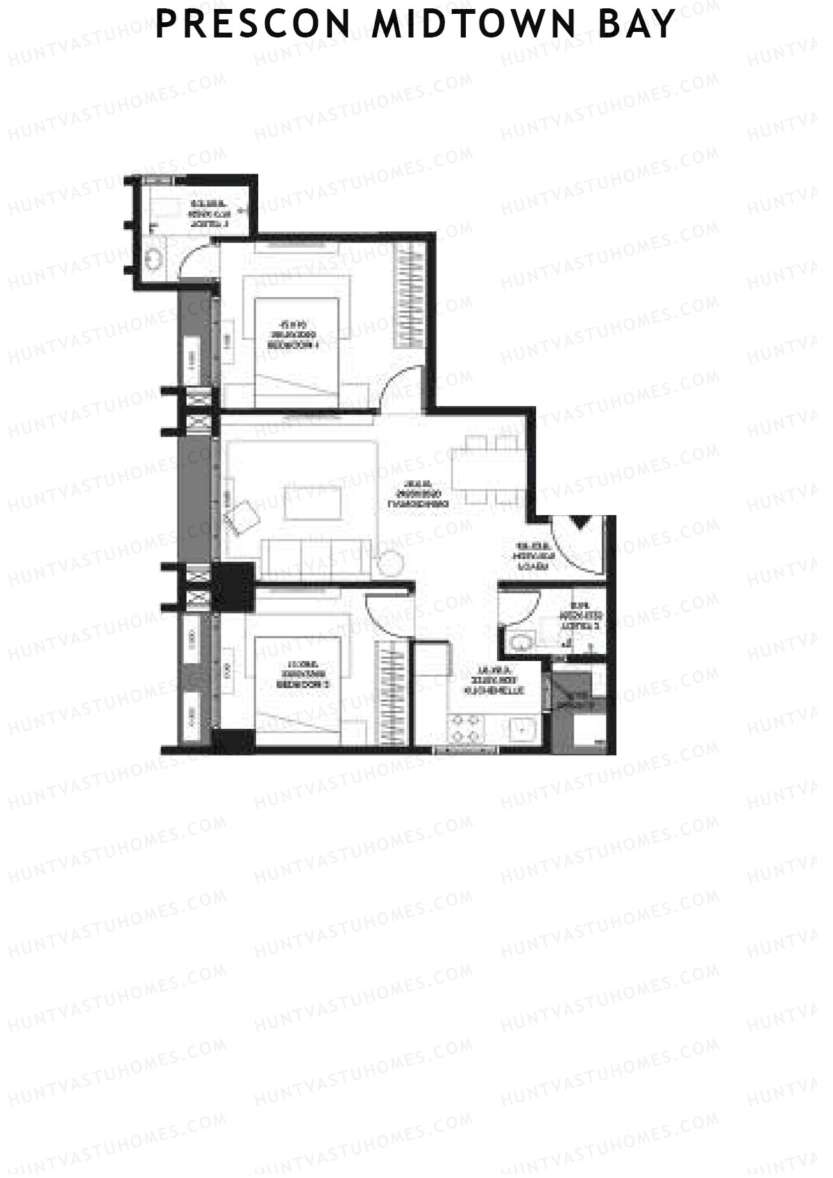 Prescon Midtown Bay Tower 1 Unit 7 Floor Plan