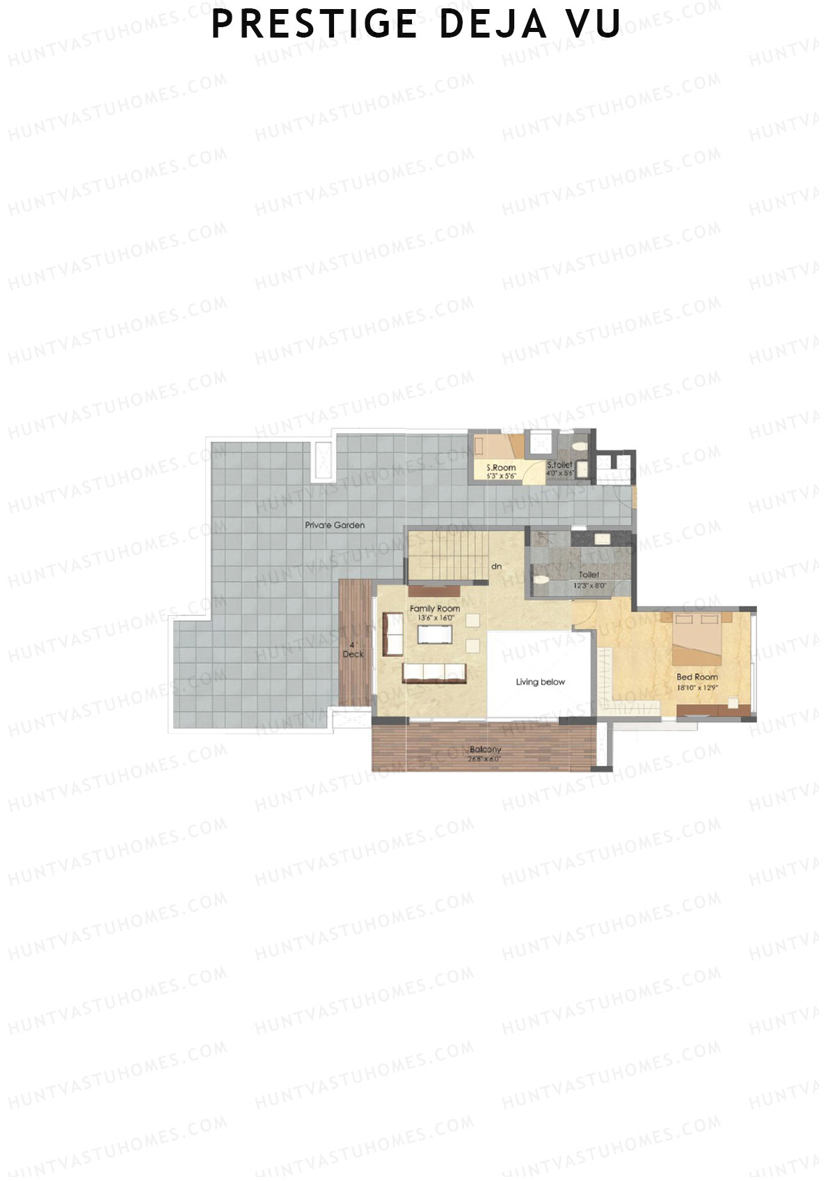 Prestige Deja Vu Tower A Unit 1  Type A1 (Penthouse) Floor Plan