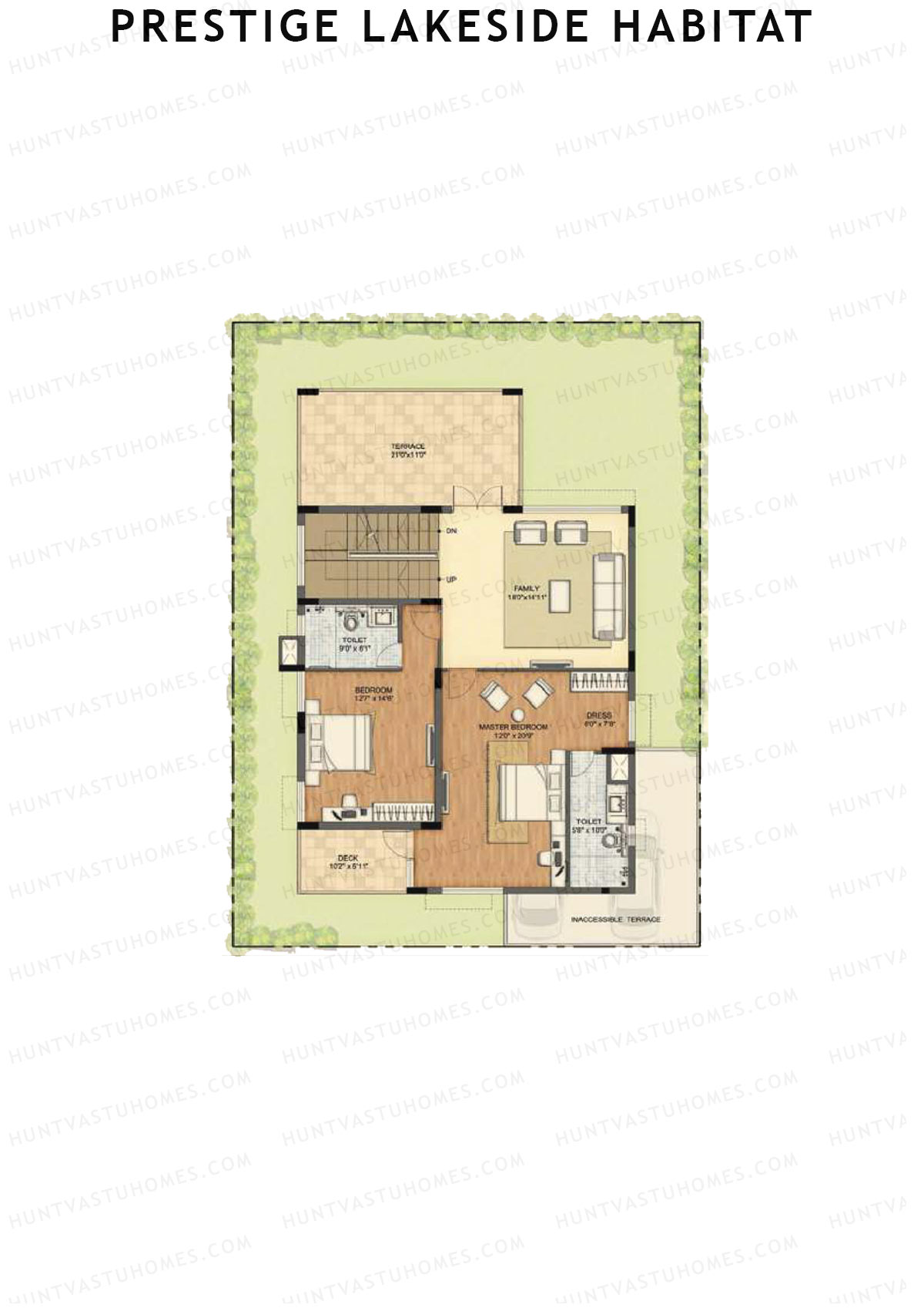 Prestige Lakeside Habitat Arista Villas (235-260) Unit B253 (Villa) Floor Plan