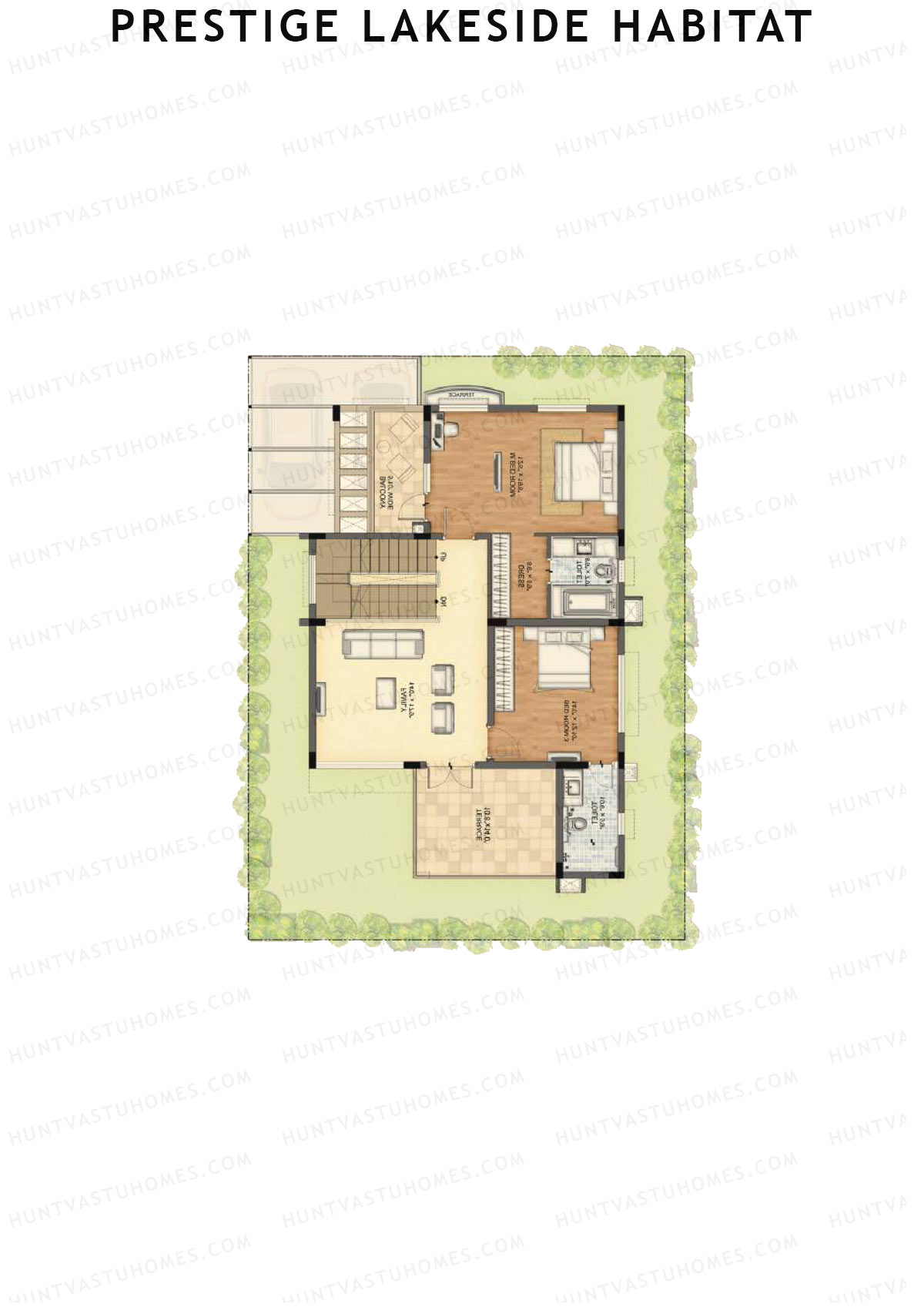 Prestige Lakeside Habitat Arista Villa (281) Unit B281 (Villa) Floor Plan
