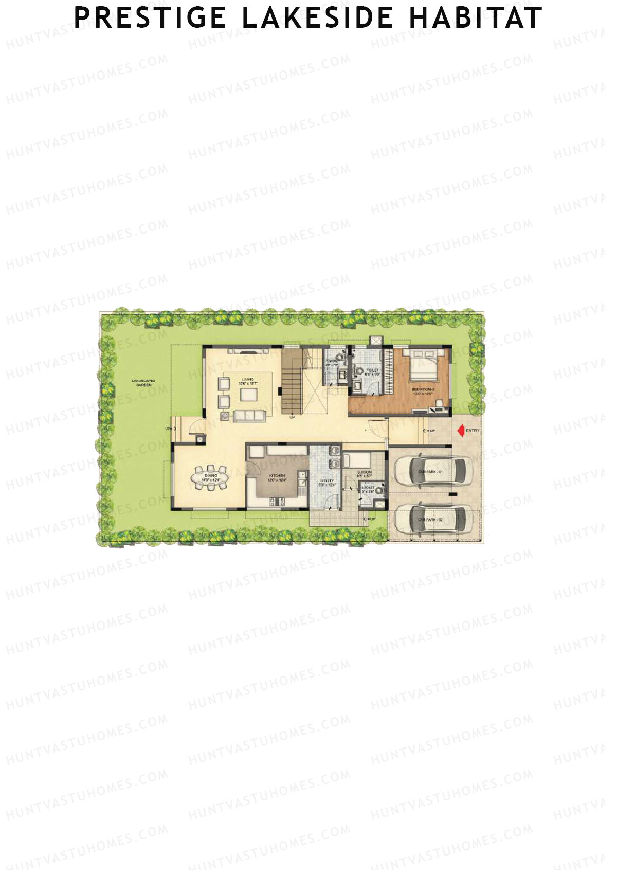 Prestige Lakeside Habitat Baylene Villas (38-39) Unit B39 (Villa) Floor Plan