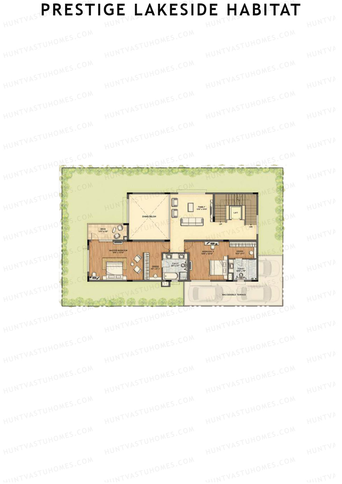 Prestige Lakeside Habitat Clara Villas (173-189) Unit B173 (Villa) Floor Plan