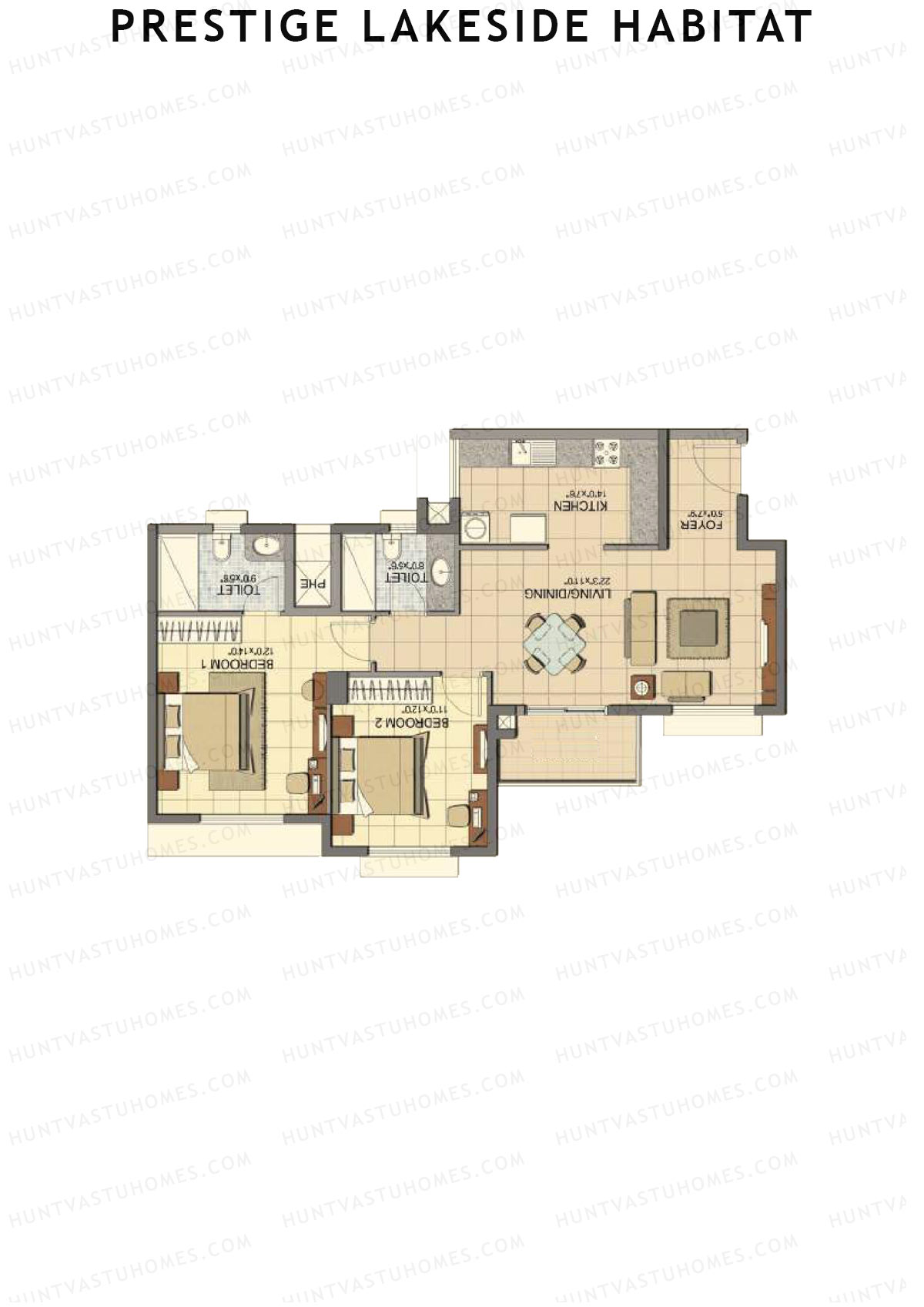 Prestige Lakeside Habitat Duncan 10 Unit 1 (Type B) Floor Plan