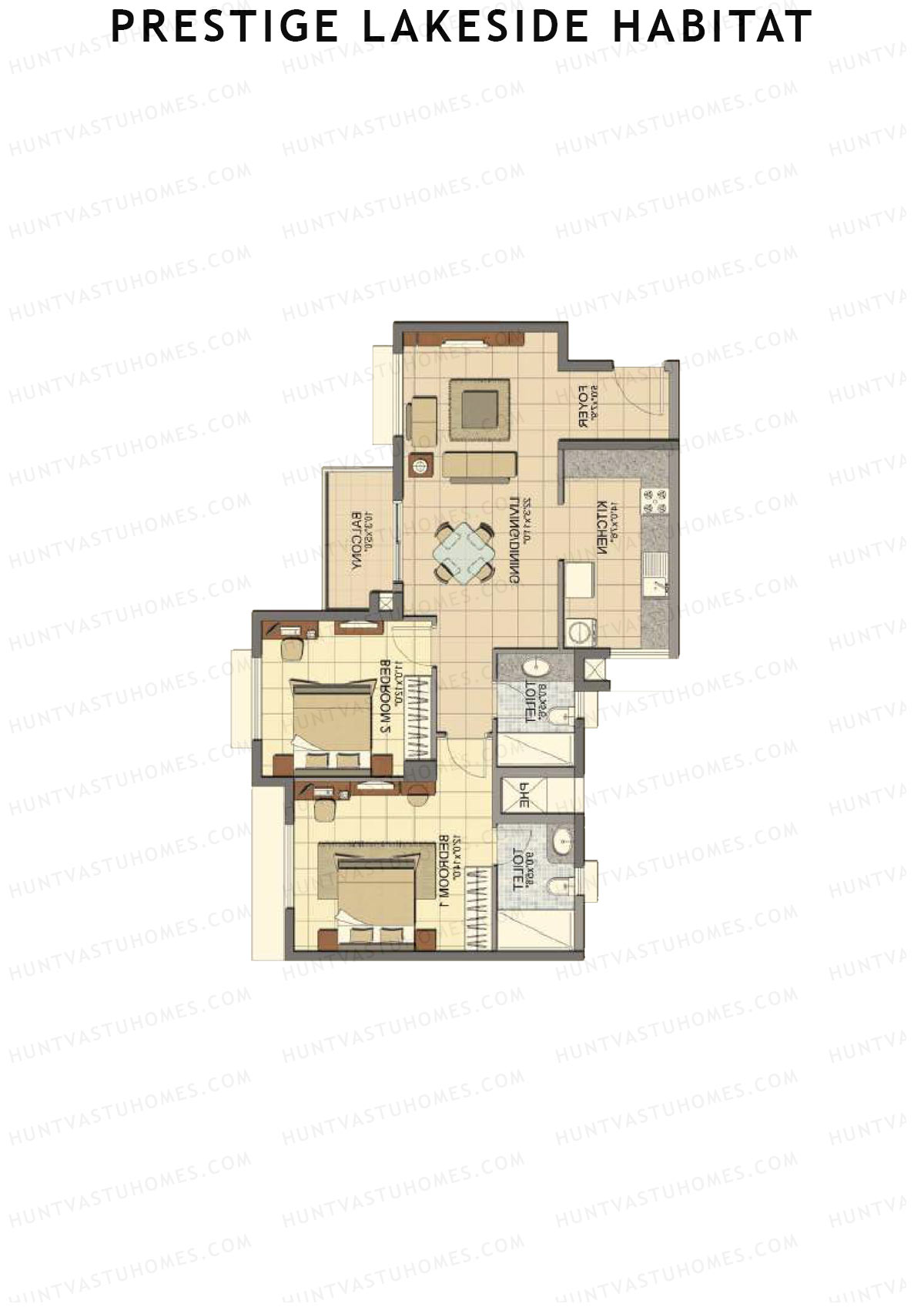 Prestige Lakeside Habitat Duncan 11 Unit 6 (Type B) Floor Plan