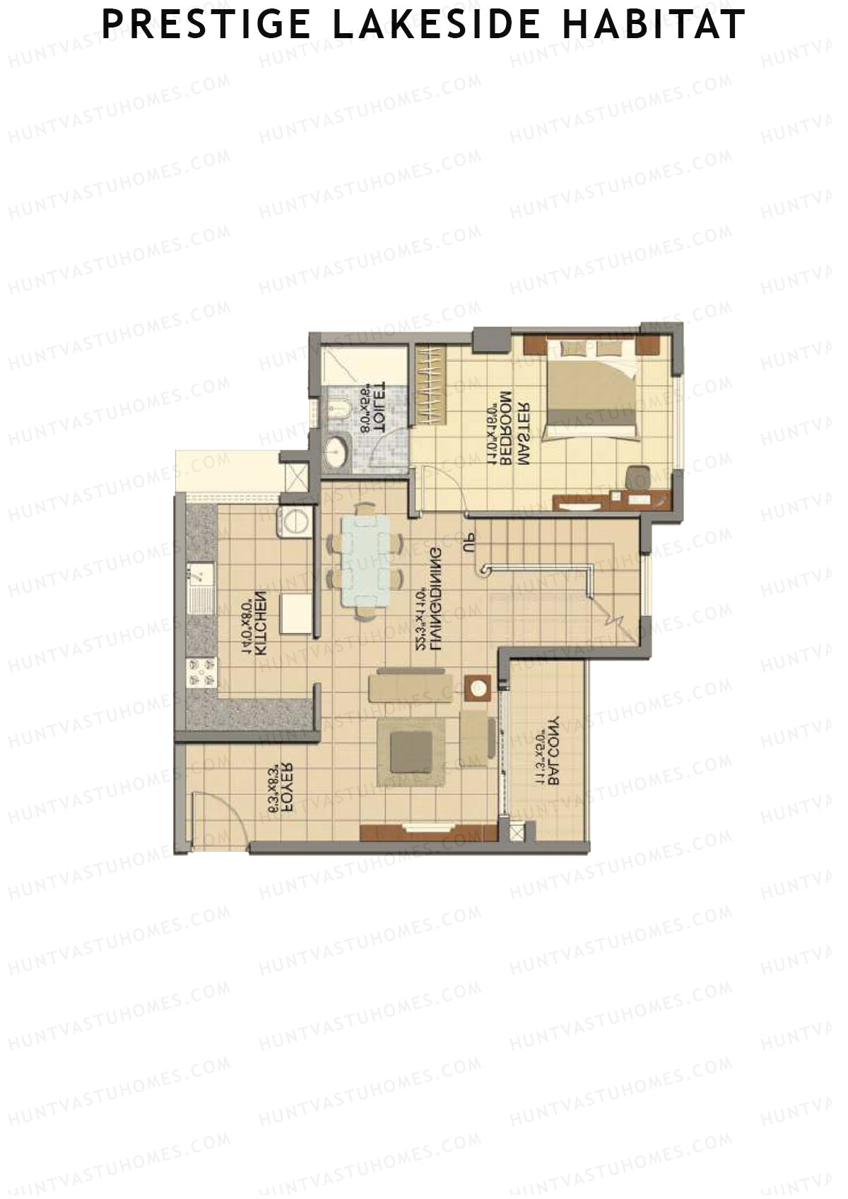 Prestige Lakeside Habitat Giselle 15 Unit 2 (Duplex ) Floor Plan