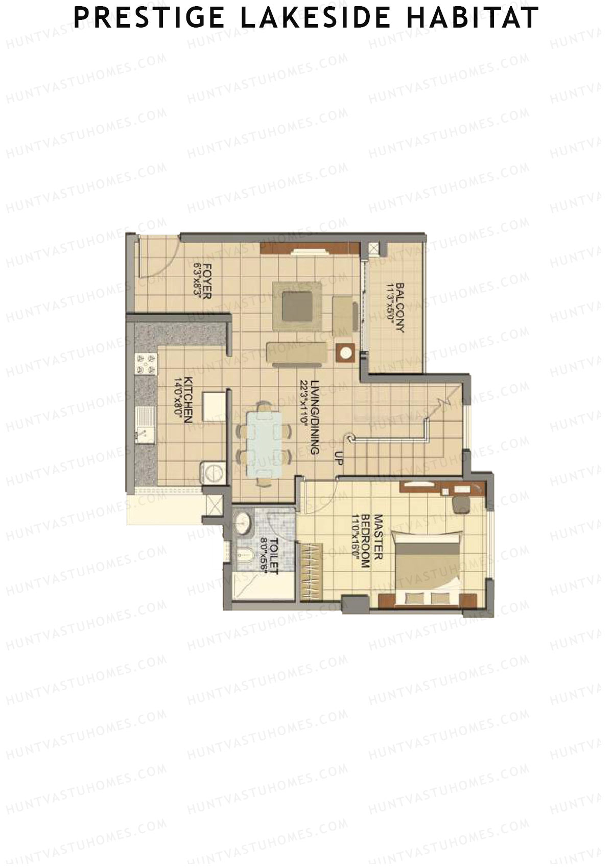 Prestige Lakeside Habitat Giselle 16 Unit 5 (Duplex ) Floor Plan
