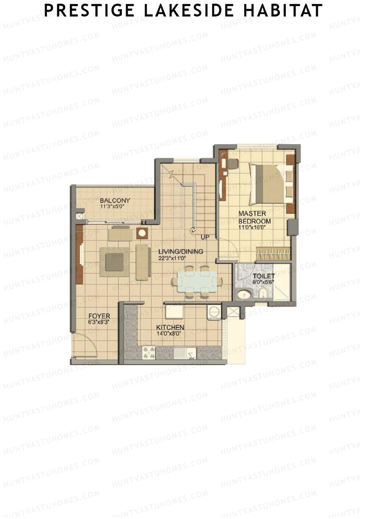 Prestige Lakeside Habitat Giselle 17 Unit 5 (Duplex ) Floor Plan