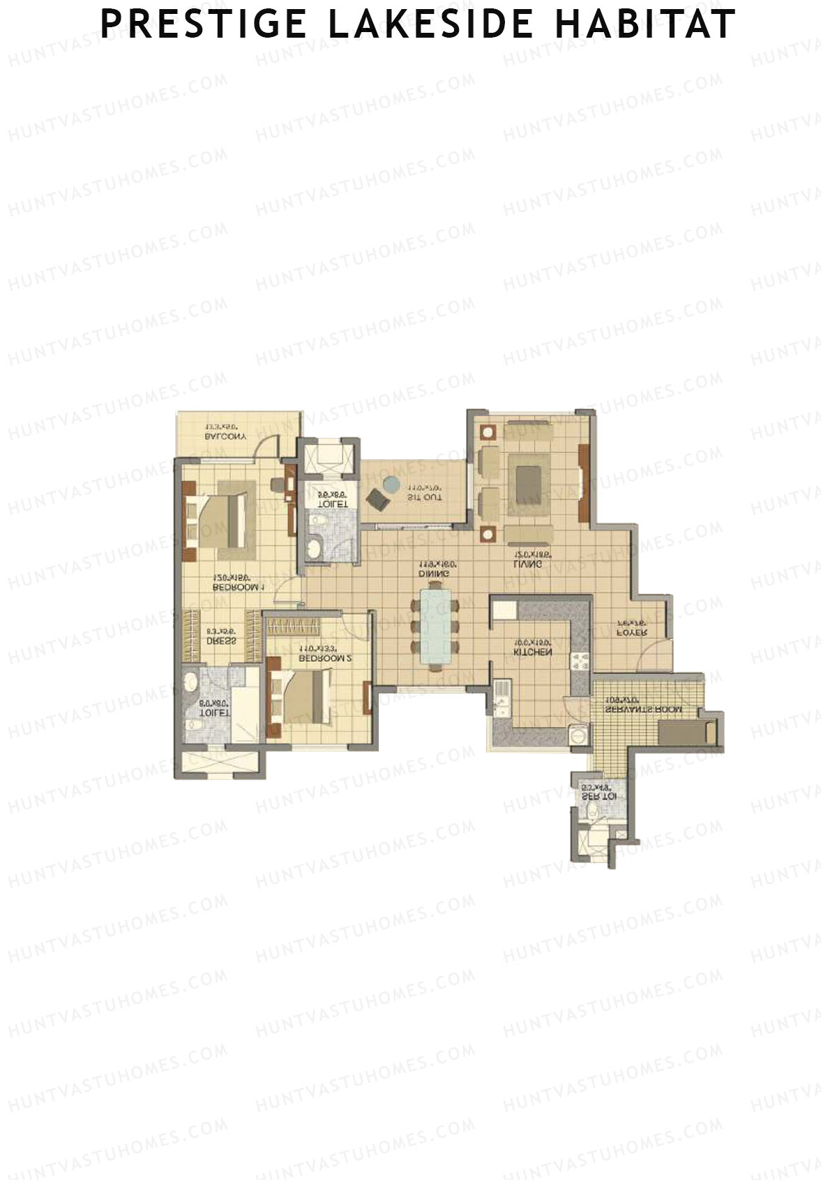 Prestige Lakeside Habitat Irwin 19 Unit 1 (Type H1) Floor Plan