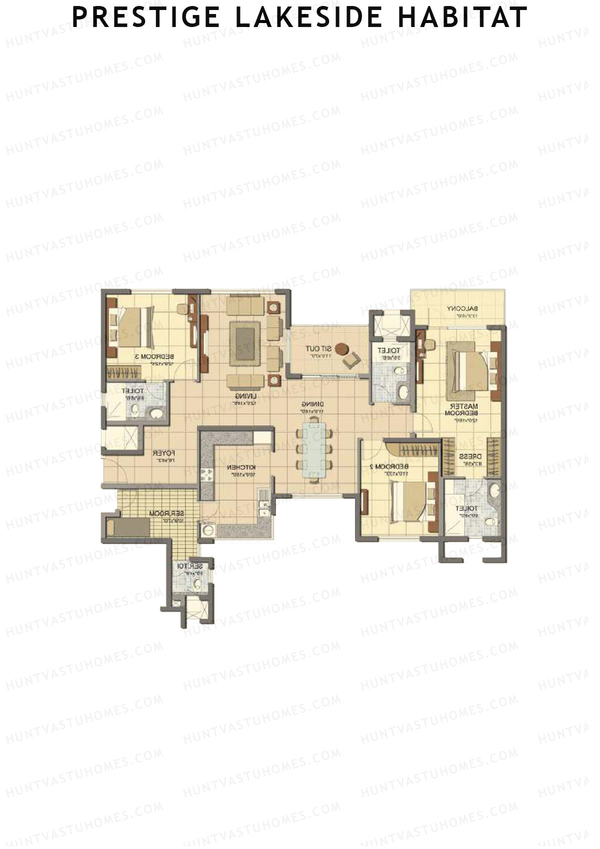 Prestige Lakeside Habitat Irwin 20 Unit 4 (Type H) Floor Plan