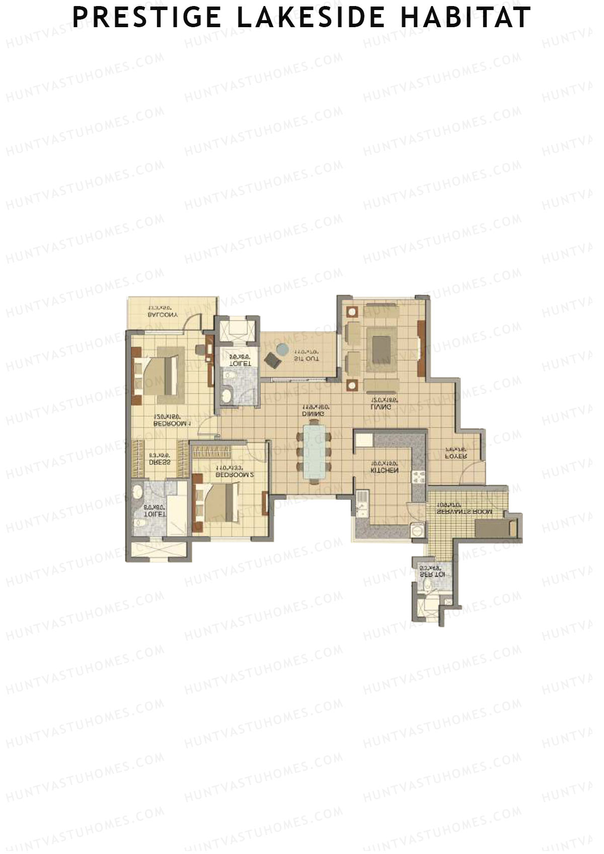 Prestige Lakeside Habitat jasper 21 Unit 1 (Type H1) Floor Plan