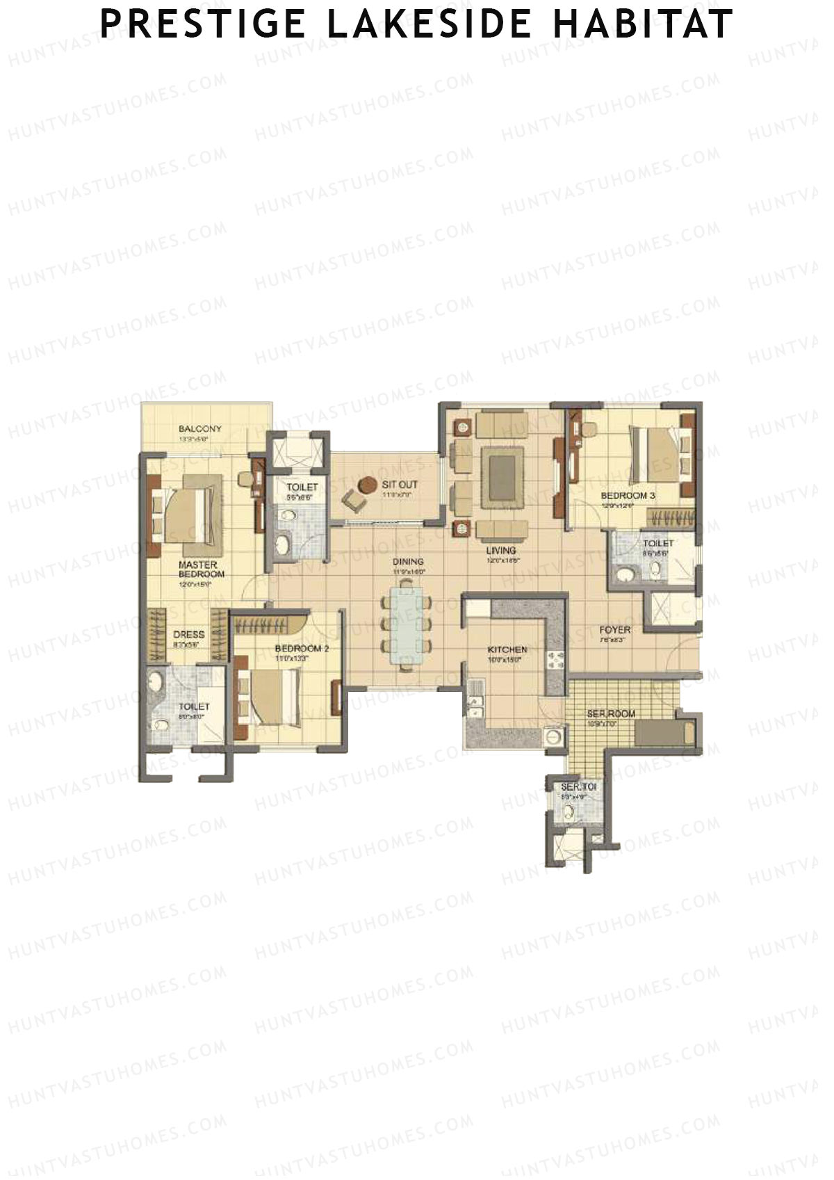 Prestige Lakeside Habitat jasper 21 Unit 1 (Type H) Floor Plan