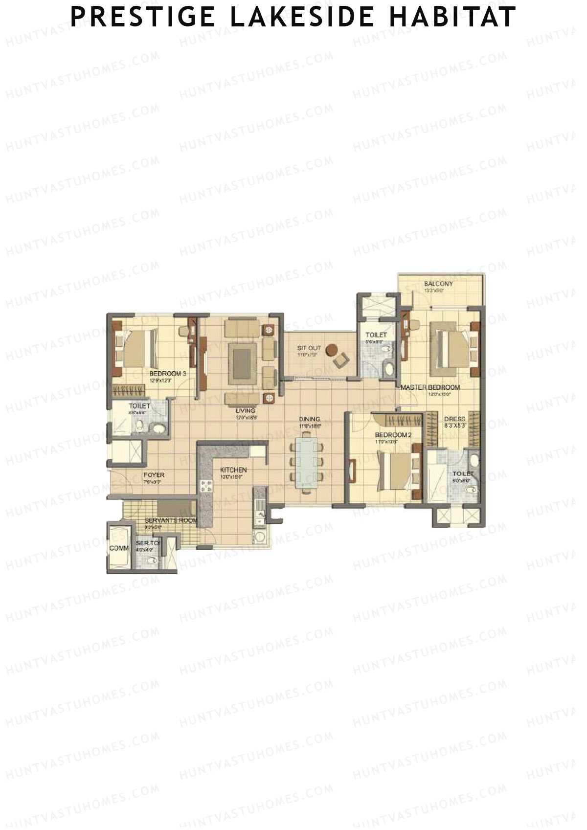 Prestige Lakeside Habitat jasper 21 Unit 2 (Type G) Floor Plan
