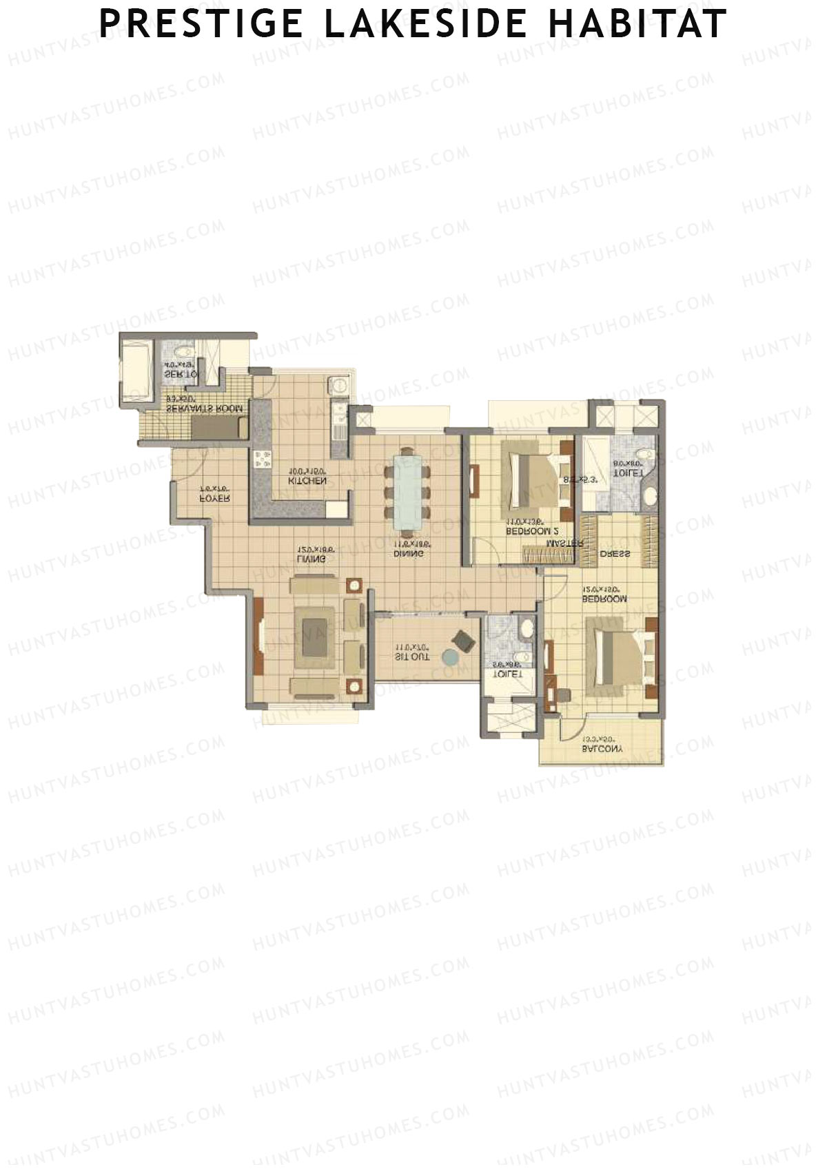 Prestige Lakeside Habitat jasper 21 Unit 3 (Type G1) Floor Plan
