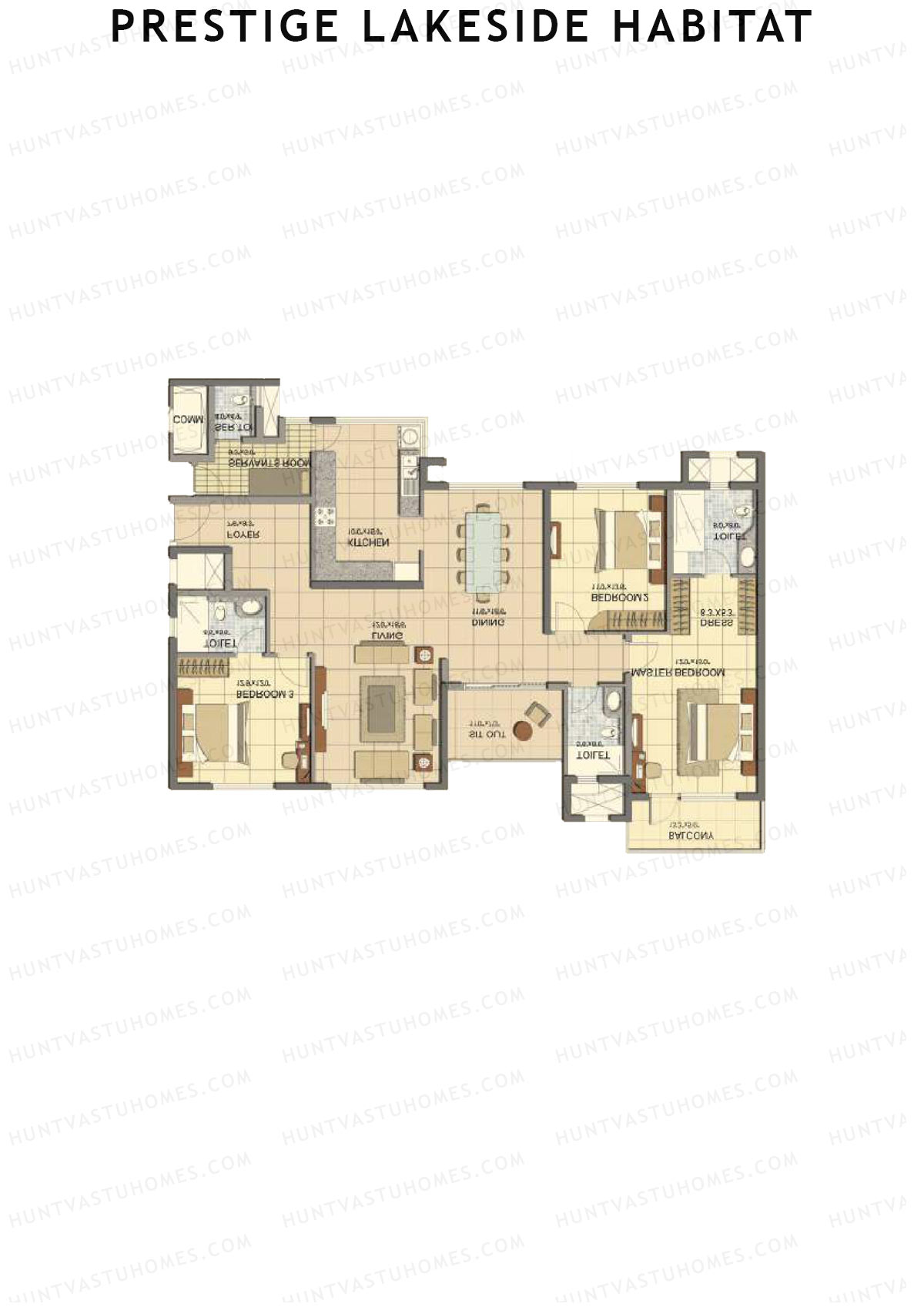 Prestige Lakeside Habitat jasper 21 Unit 3 (Type G) Floor Plan