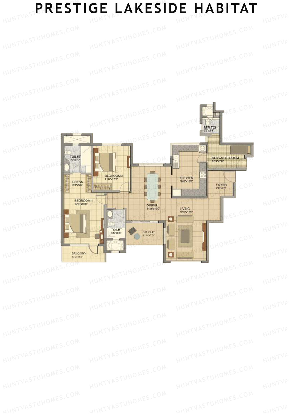 Prestige Lakeside Habitat jasper 21 Unit 4 (Type H1) Floor Plan