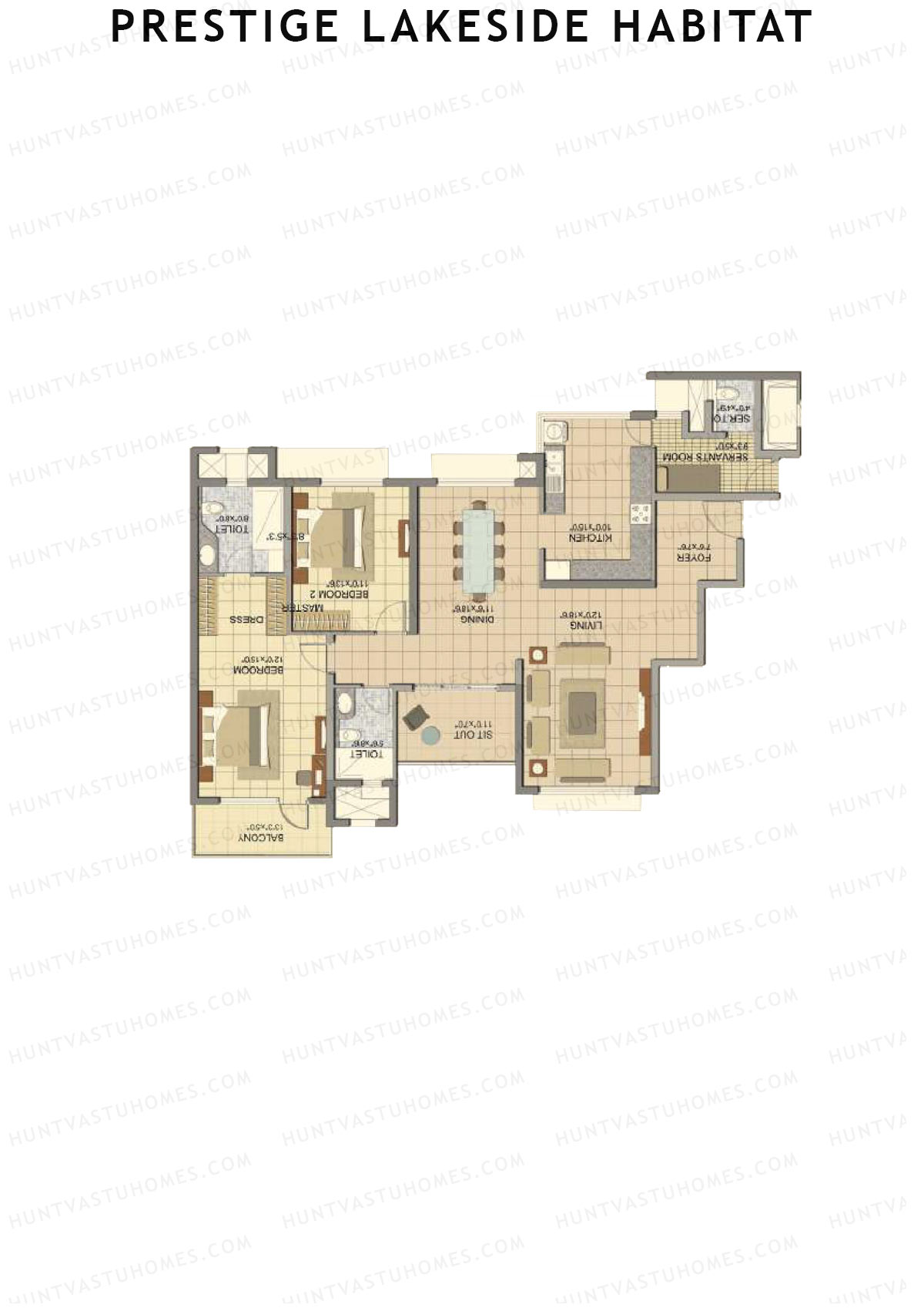 Prestige Lakeside Habitat jasper 22 Unit 2 (Type G1) Floor Plan