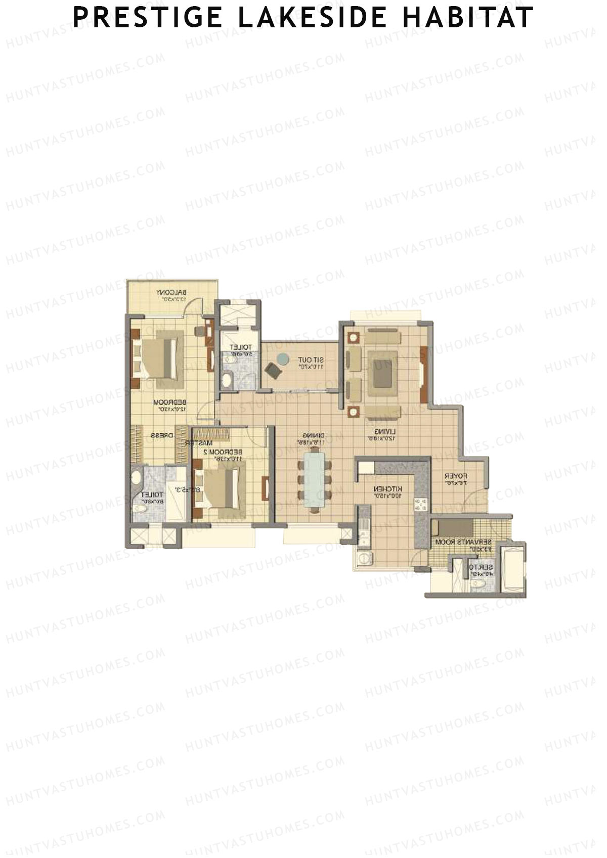 Prestige Lakeside Habitat jasper 22 Unit 3 (Type G1) Floor Plan