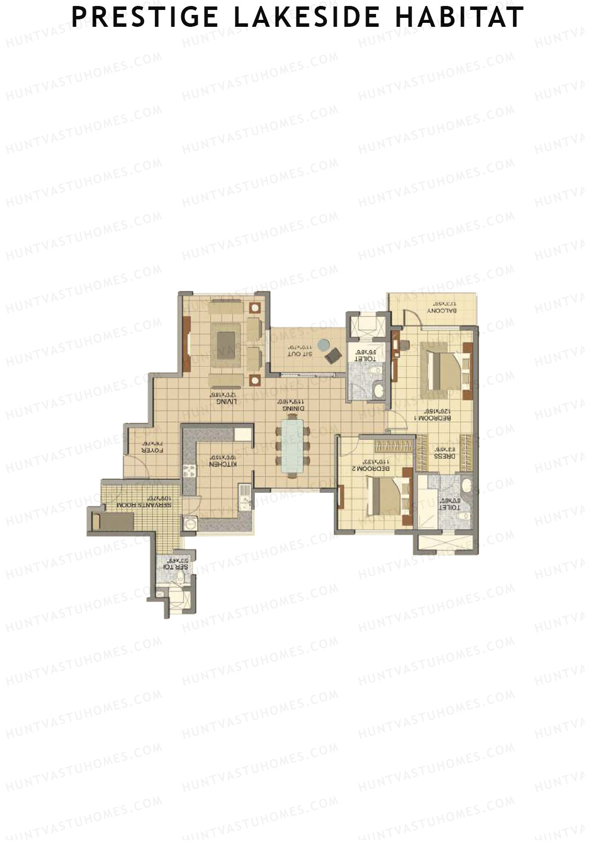 Prestige Lakeside Habitat jasper 22 Unit 4 (Type H1) Floor Plan