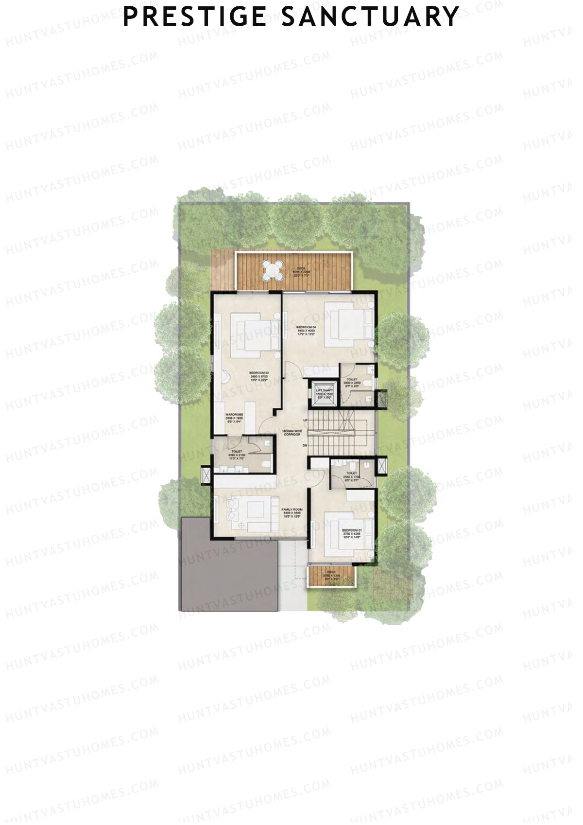 Prestige Sanctuary Row 57-61 Unit 60 (Villa) Floor Plan