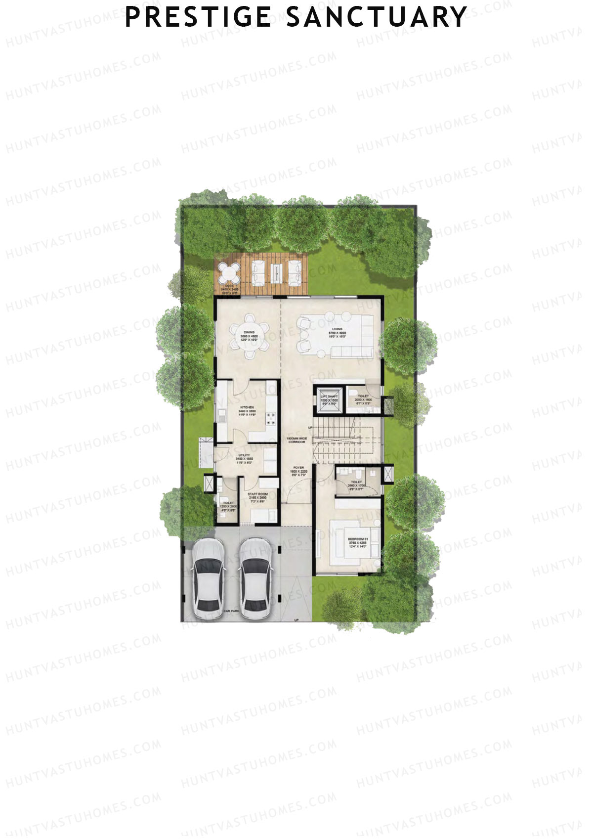 Prestige Sanctuary Row 57-61 Unit 60 (Villa) Floor Plan