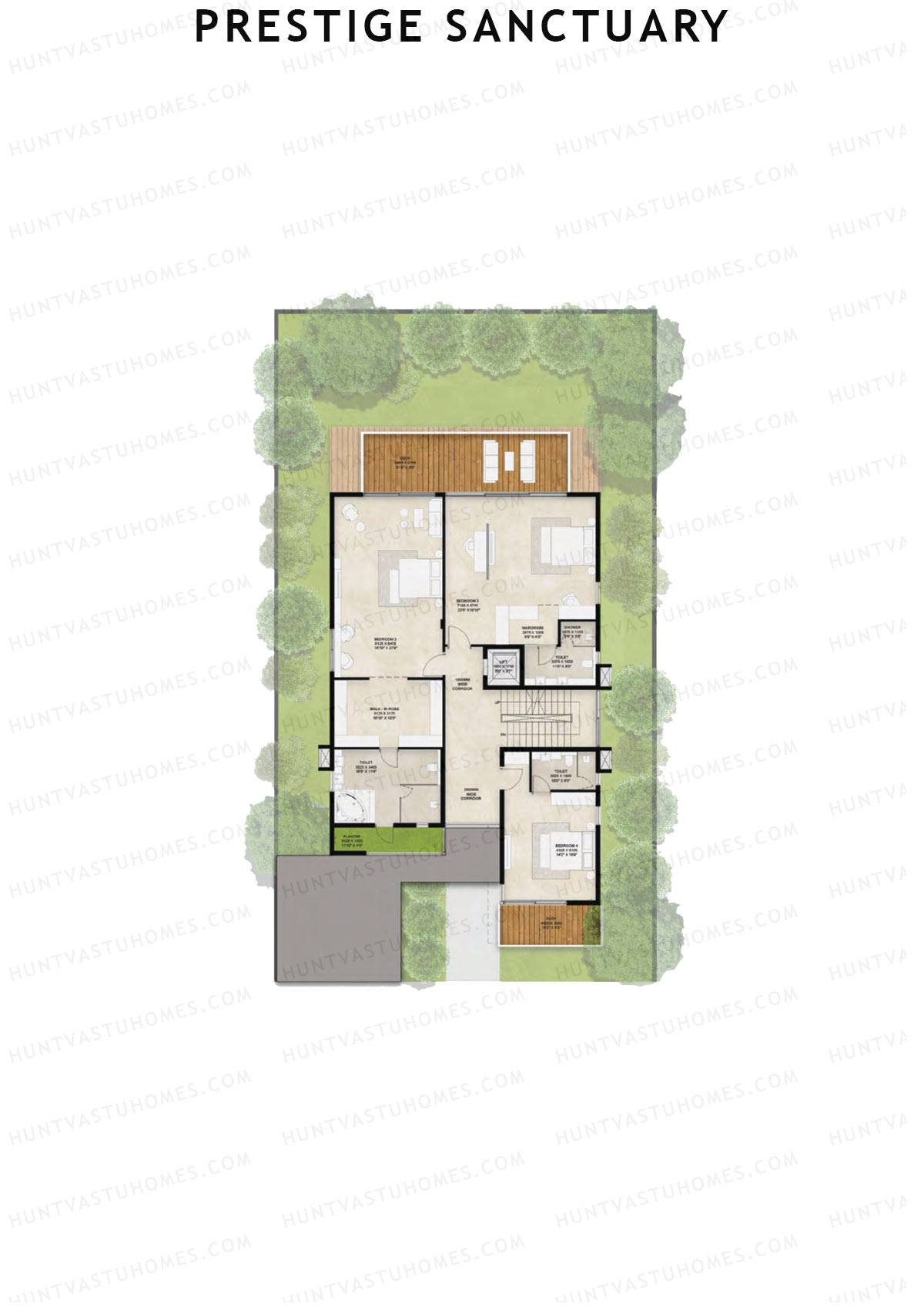 Prestige Sanctuary Row 62-73 Unit 65 (Villa) Floor Plan