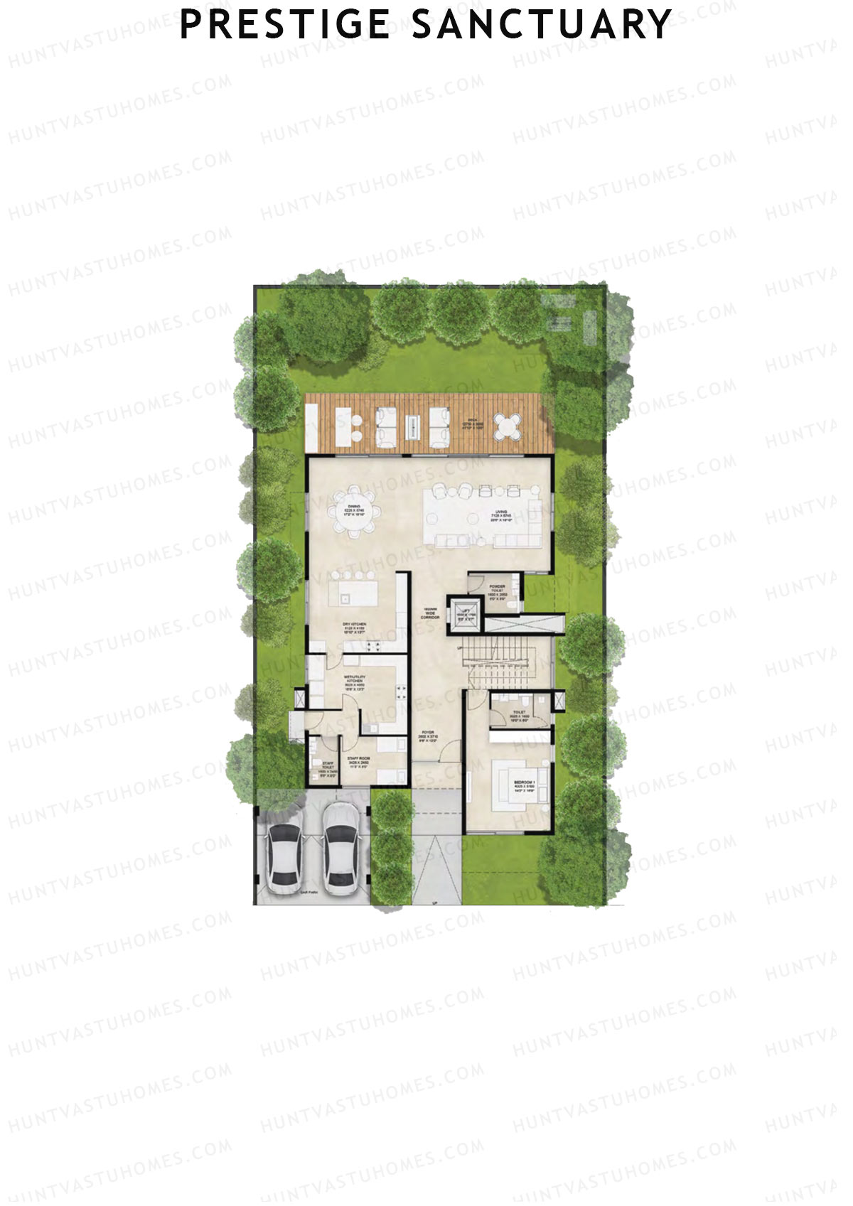Prestige Sanctuary Row 62-73 Unit 65 (Villa) Floor Plan