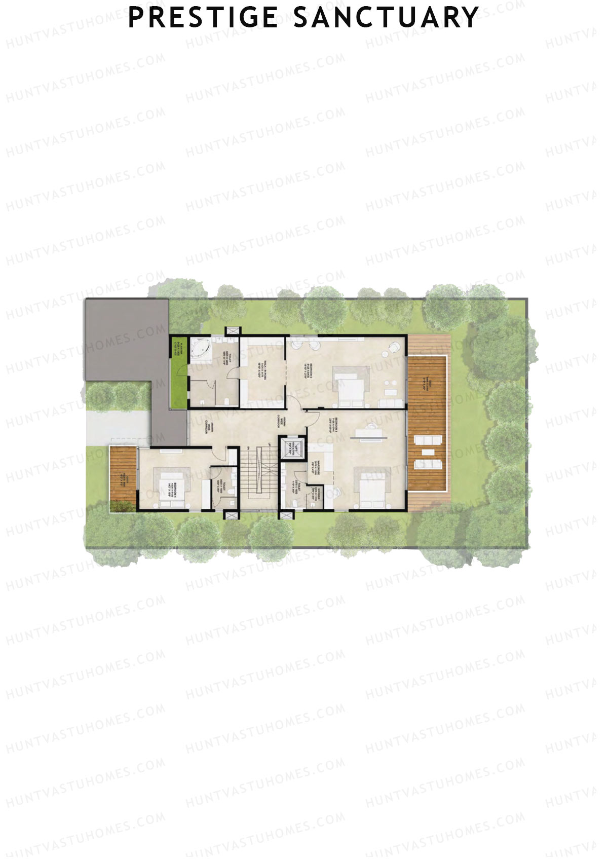 Prestige Sanctuary Row 84-85 Unit 84 (Villa) Floor Plan