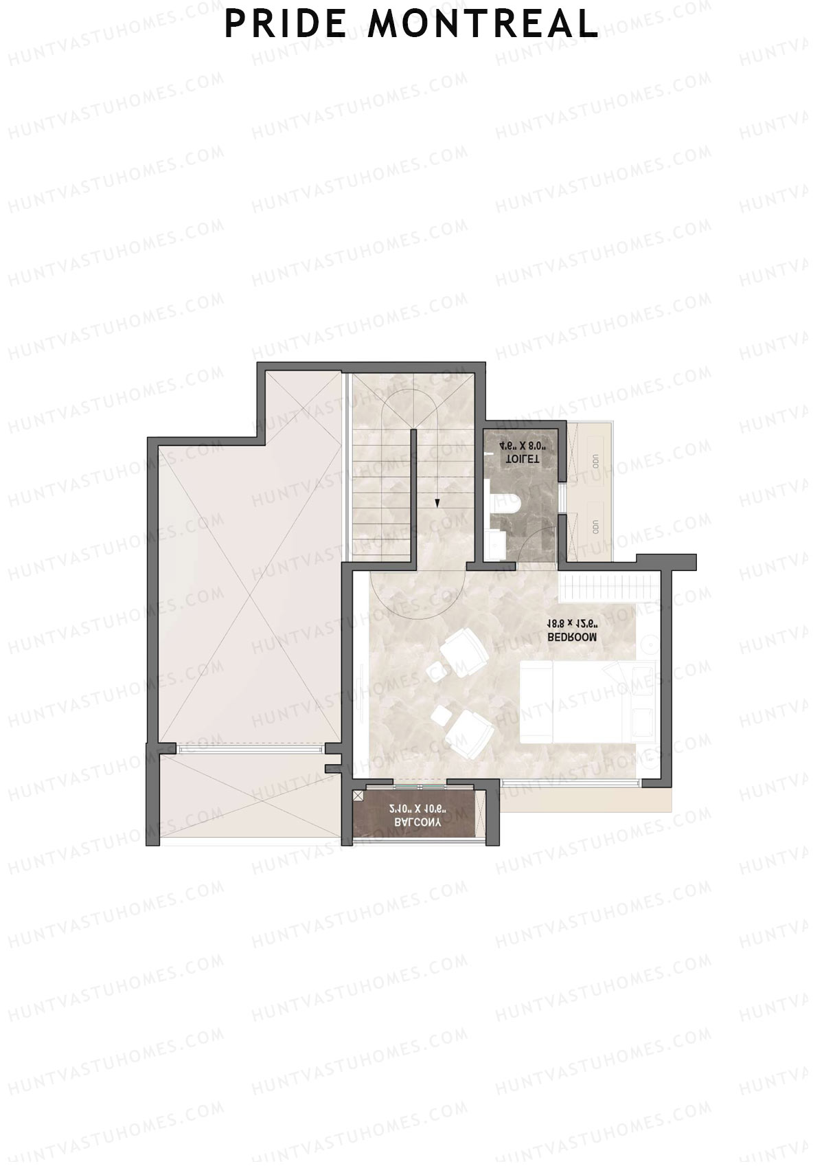 Pride Montreal Tower C Unit 1 (Duplex ) Floor Plan