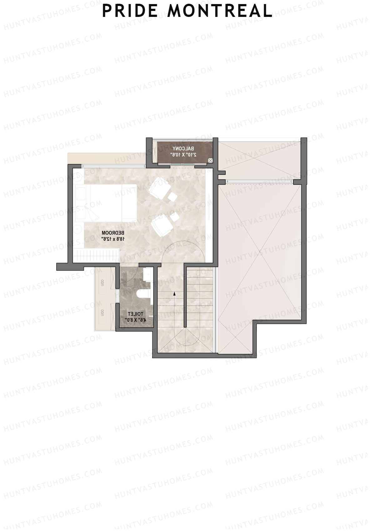 Pride Montreal Tower C Unit 5 (Duplex ) Floor Plan