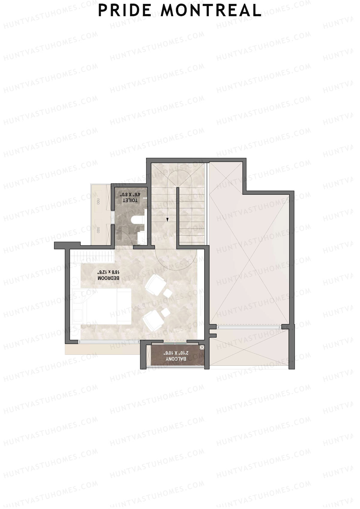 Pride Montreal Tower C Unit 8 (Duplex ) Floor Plan