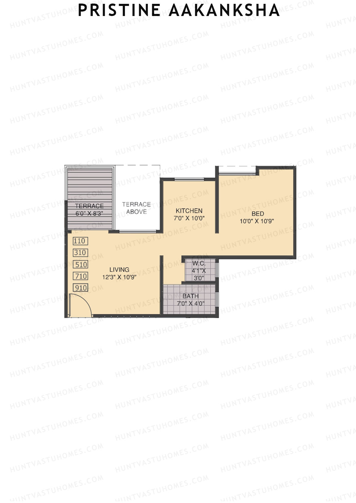Pristine Aakanksha Block A Unit 10 Floor Plan