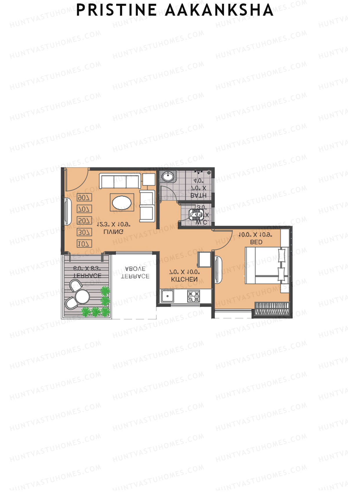 Pristine Aakanksha Block A Unit 6 Floor Plan