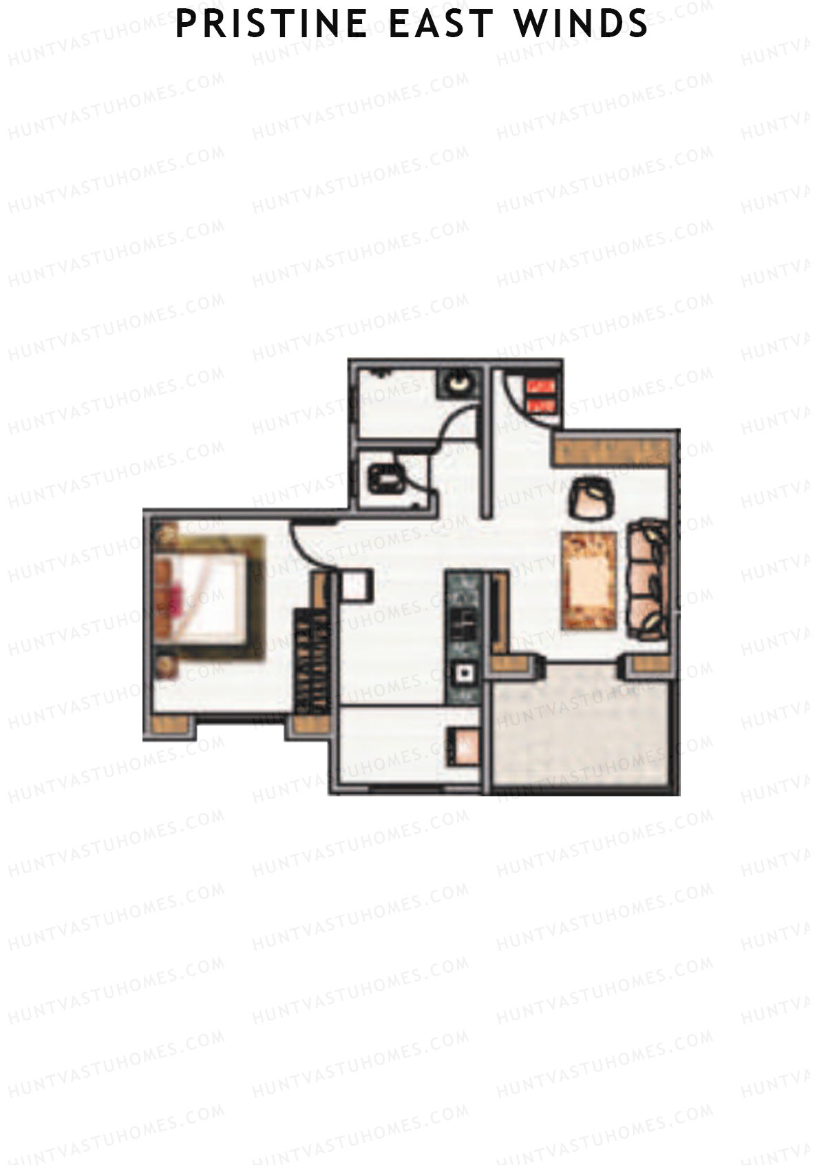 Pristine East Winds Wing B Unit 10 Floor Plan