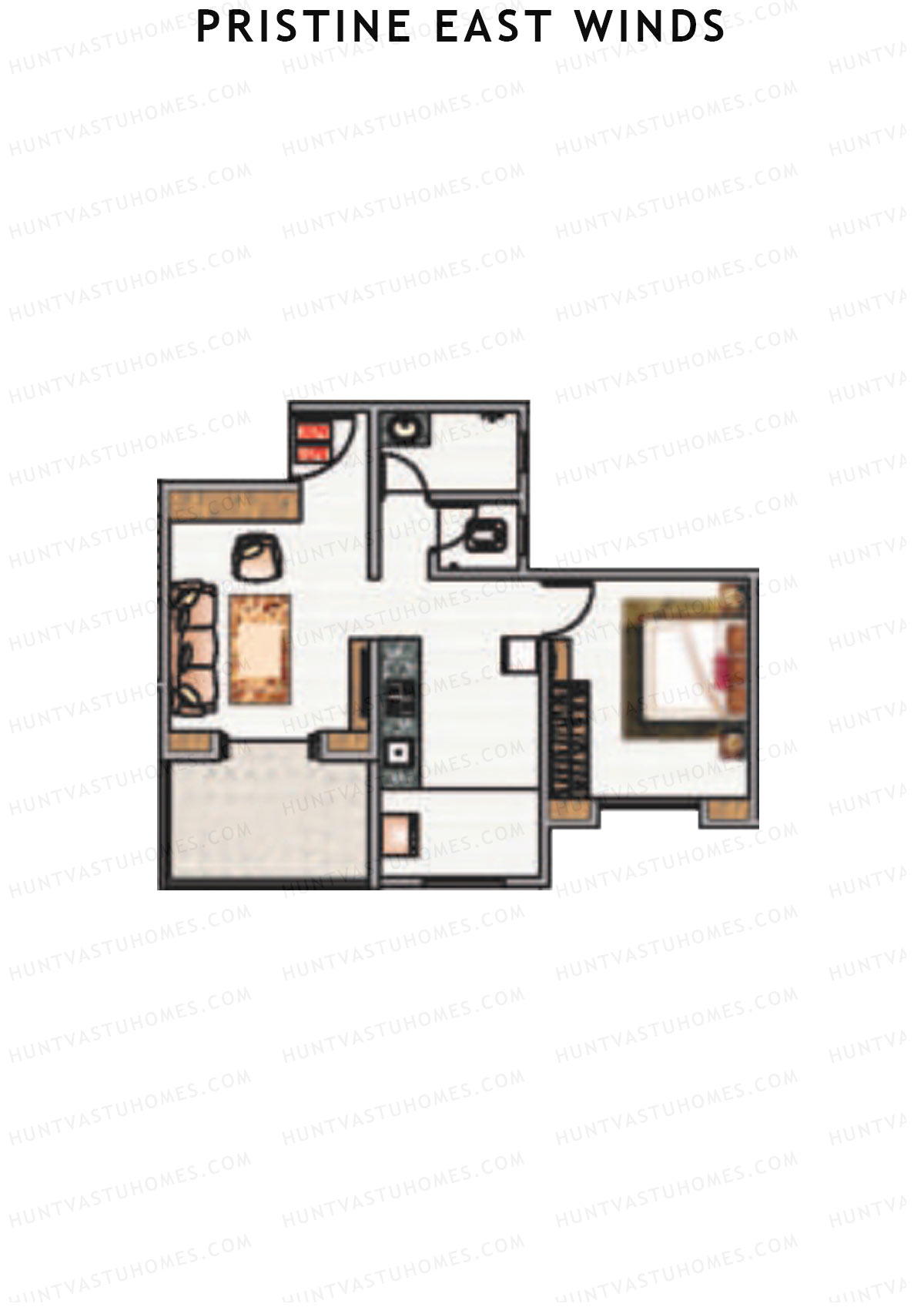 Pristine East Winds Wing B Unit 7 Floor Plan