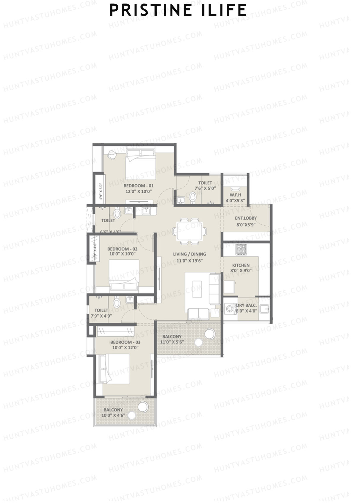Pristine iLife Alpha Unit 2 Floor Plan